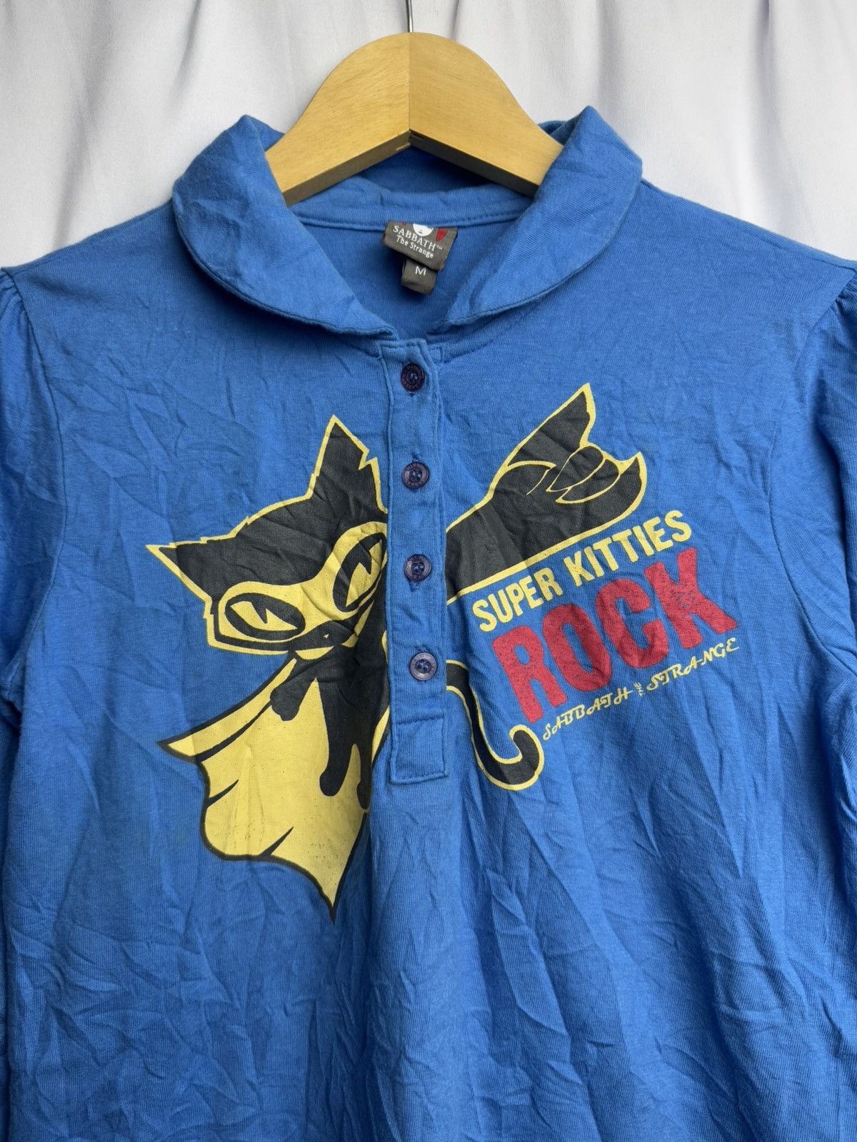 Beauty Beast × Hysteric Glamour × Japanese Brand Japanese Super Kitties Rock Polo Long Sleeve Size US S / EU 44-46 / 1 - 2 Thumbnail