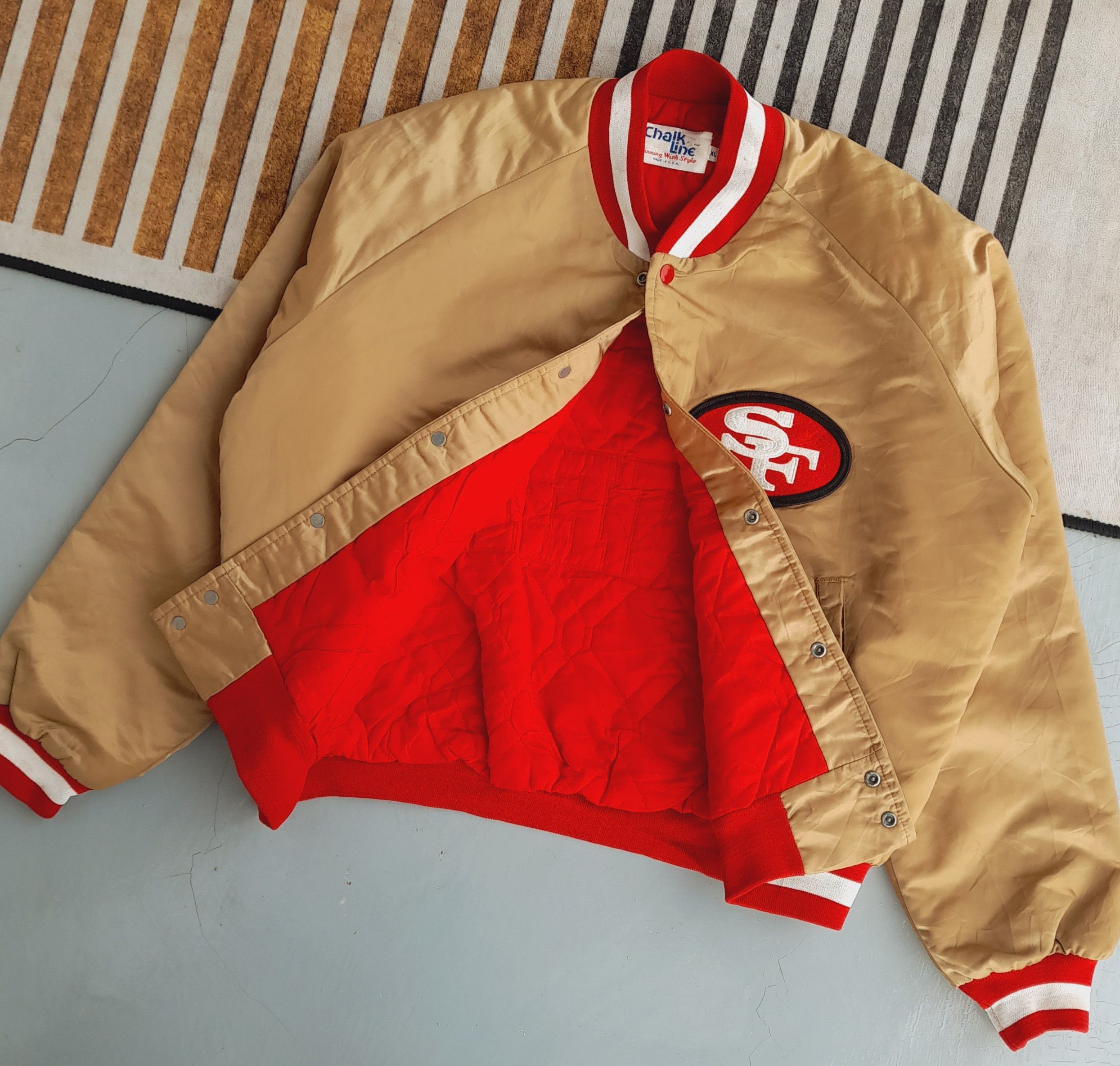 Chalk Line × Vintage 💥rare💥 Chack line 49 ers baseball jacket 💥rare items💥 Size US L / EU 52-54 / 3 - 11 Thumbnail