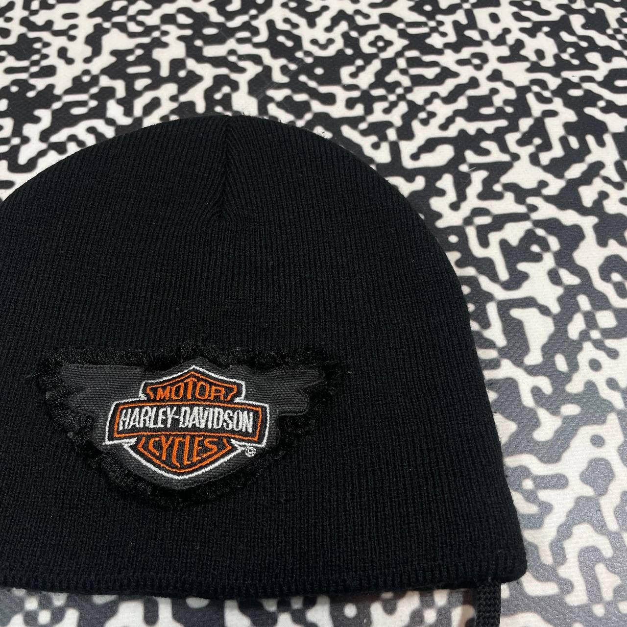 Harley Davidson Vintage Y2K Harley Davidson Motocycle Retro Beanie Hat Size ONE SIZE - 6 Thumbnail