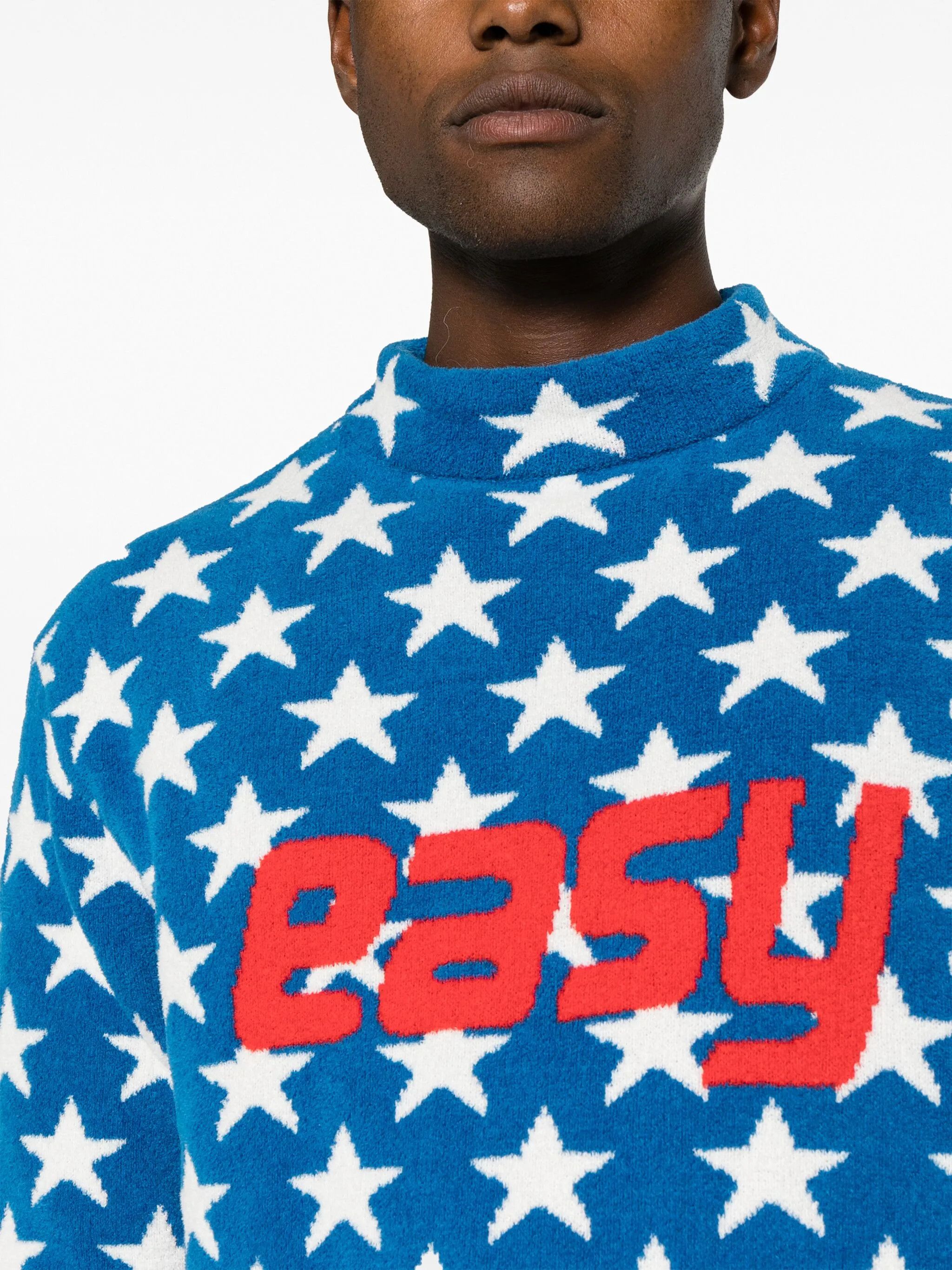 ERL o1y0125 Crewneck Sweatshirt in Blue/White Size US L / EU 52-54 / 3 - 4 Thumbnail