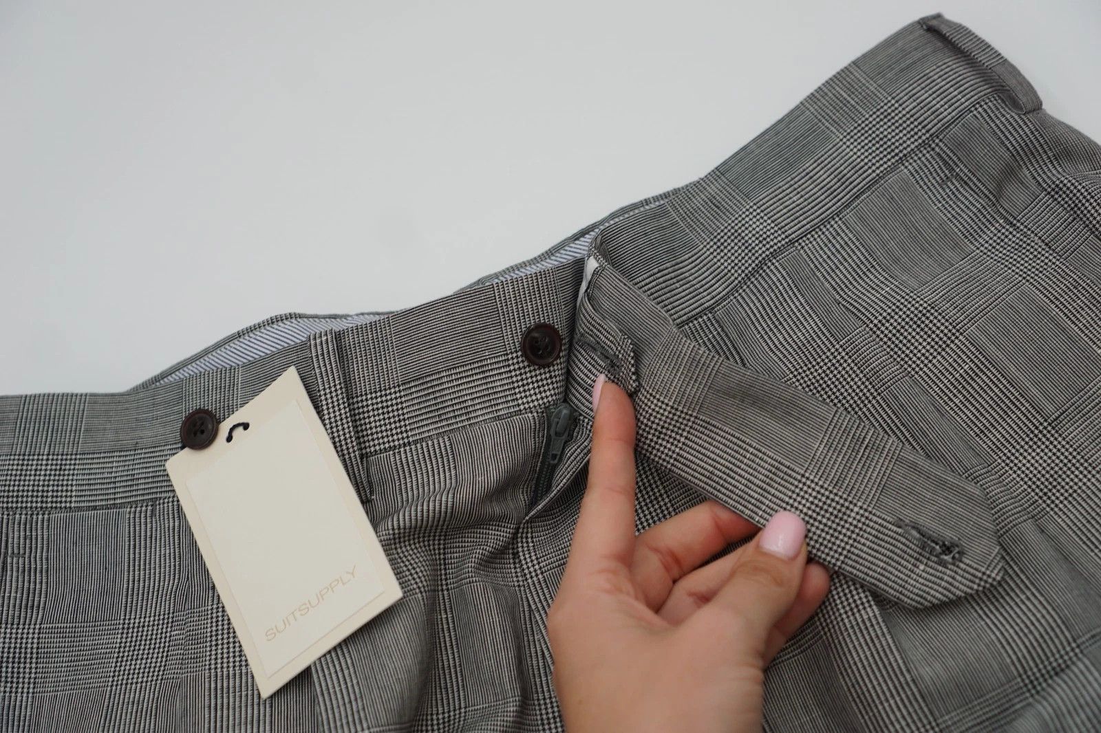 Suitsupply Men Suitsupply Pants Wool & Linen Braddon Gray 102 UK/US42L Size 42L - 3 Thumbnail