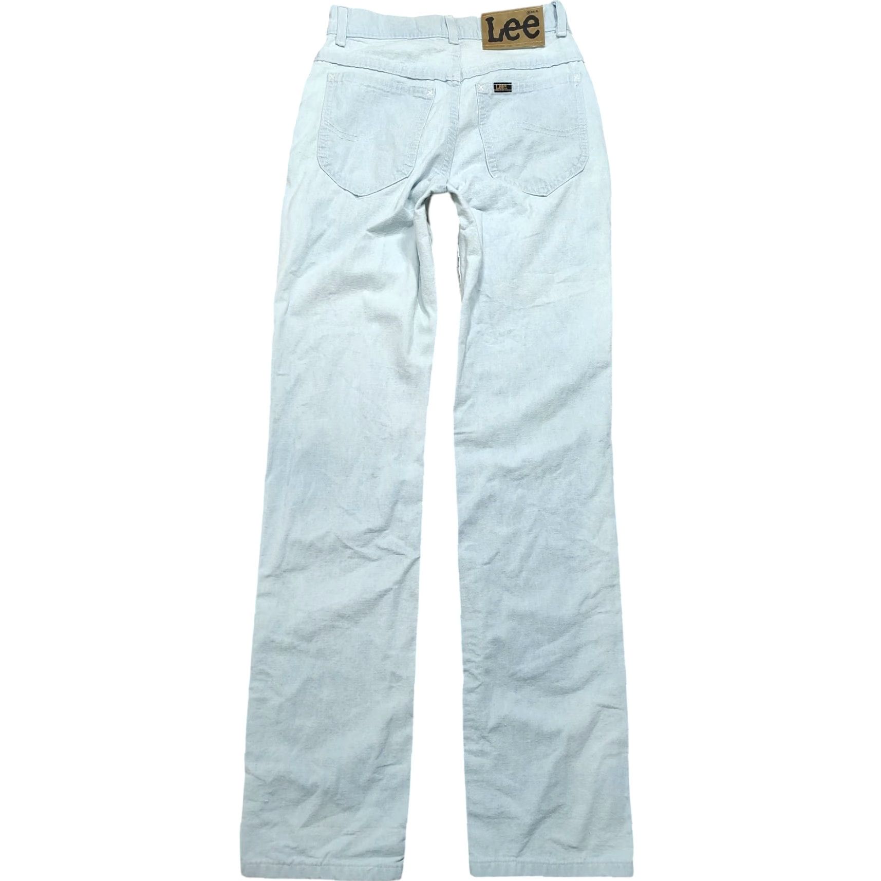 Lee VINTAGE Lee Jeans Womens 25 x 32 Inseam Light Blue Denim 5-Pocket Western 80s 90s USA Mens Women Girls Size 42" / US 20 - 2 Thumbnail