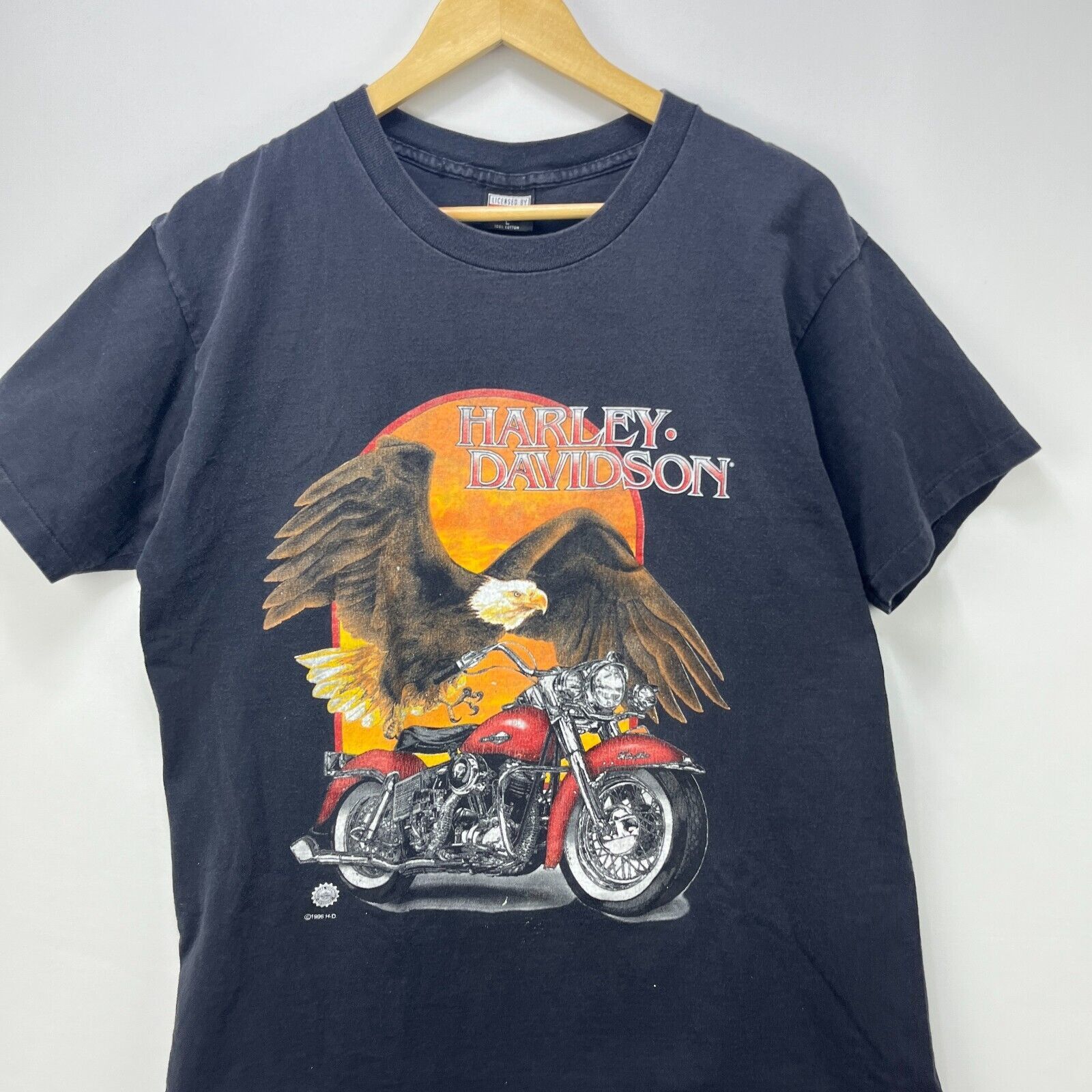 Vintage Vintage 90s Harley Davidson Eagle Single Stitch USA Large Size US L / EU 52-54 / 3 - 2 Thumbnail