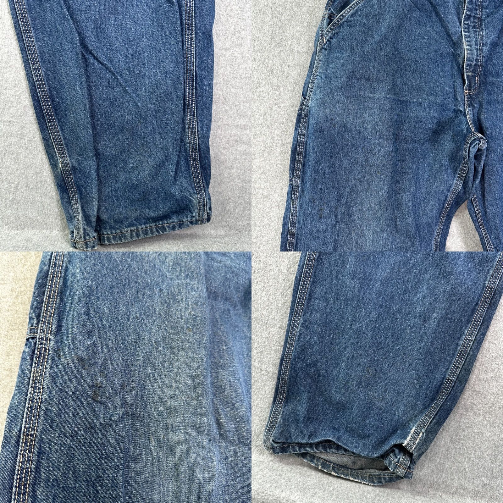 Carhartt Carhartt Jeans Blue Men's 38X34 Original Fit Denim Straight 5-Pocket Button Closure FR Distressed" Size US 38 / EU 54 - 8 Thumbnail