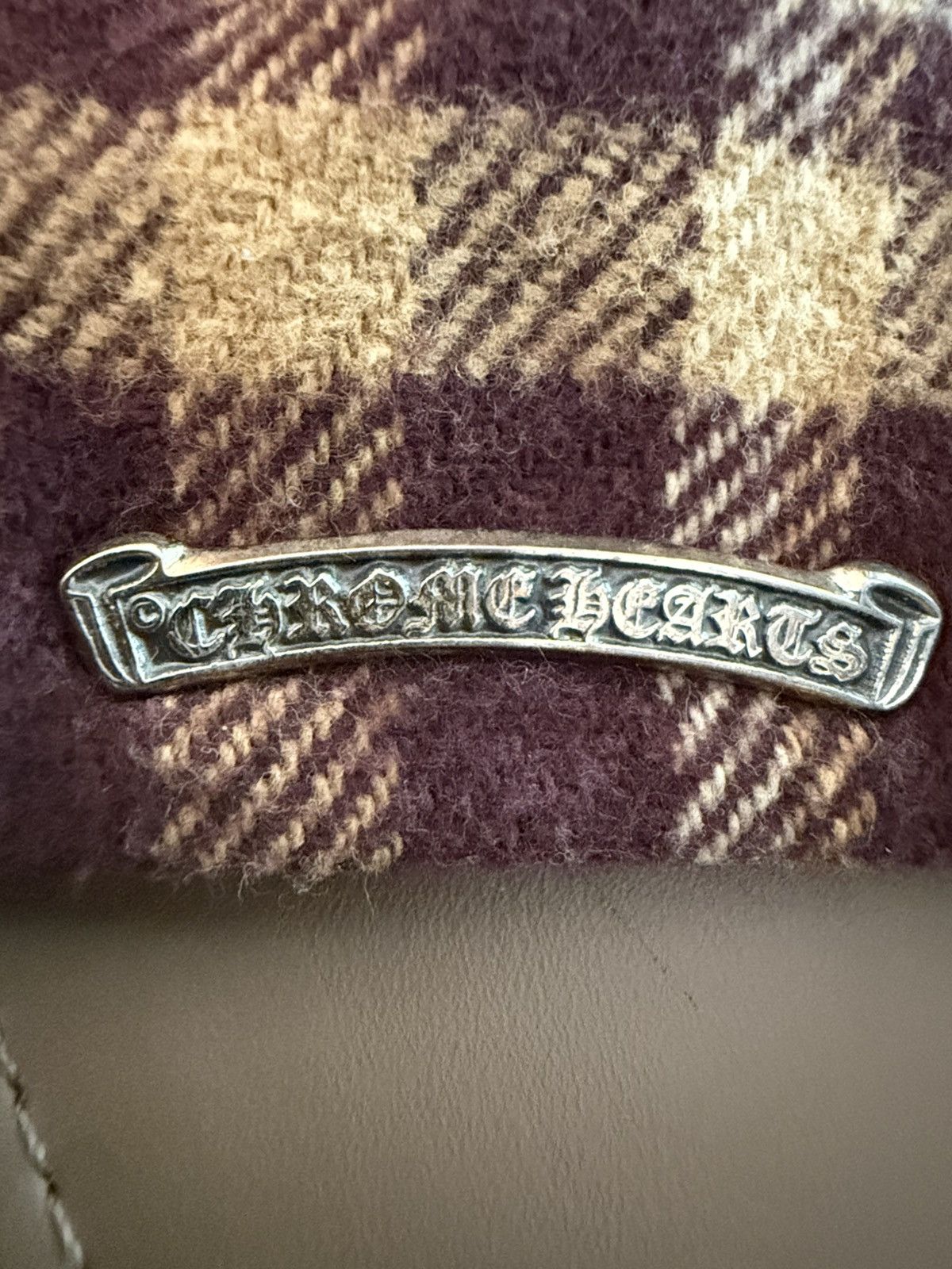 Chrome Hearts Chrome hearts shearling collar flannel jacket Size US M / EU 48-50 / 2 - 6 Thumbnail