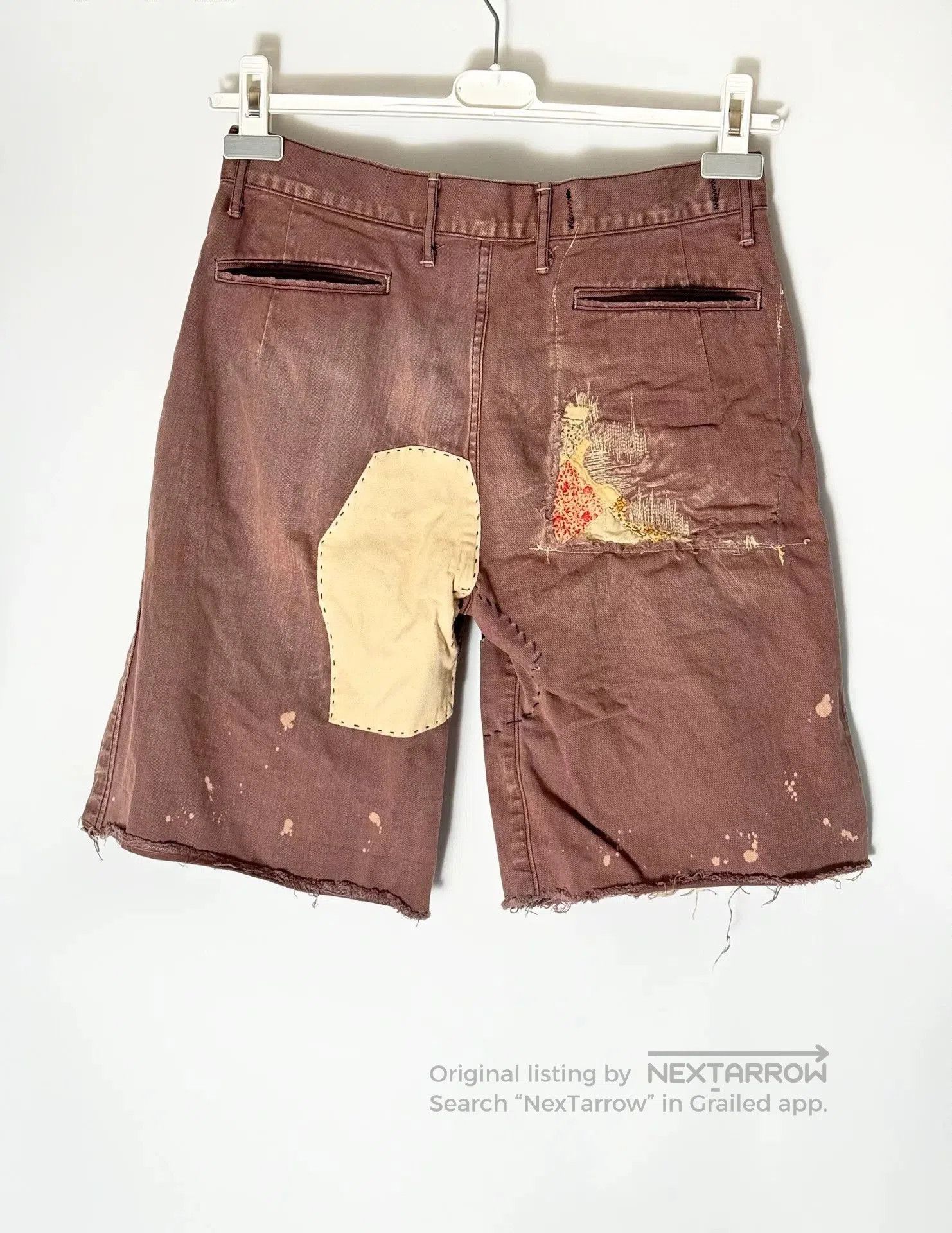 Kapital Kapital Patchwork Distressed Shorts. Size US 28 / EU 44 - 4 Thumbnail