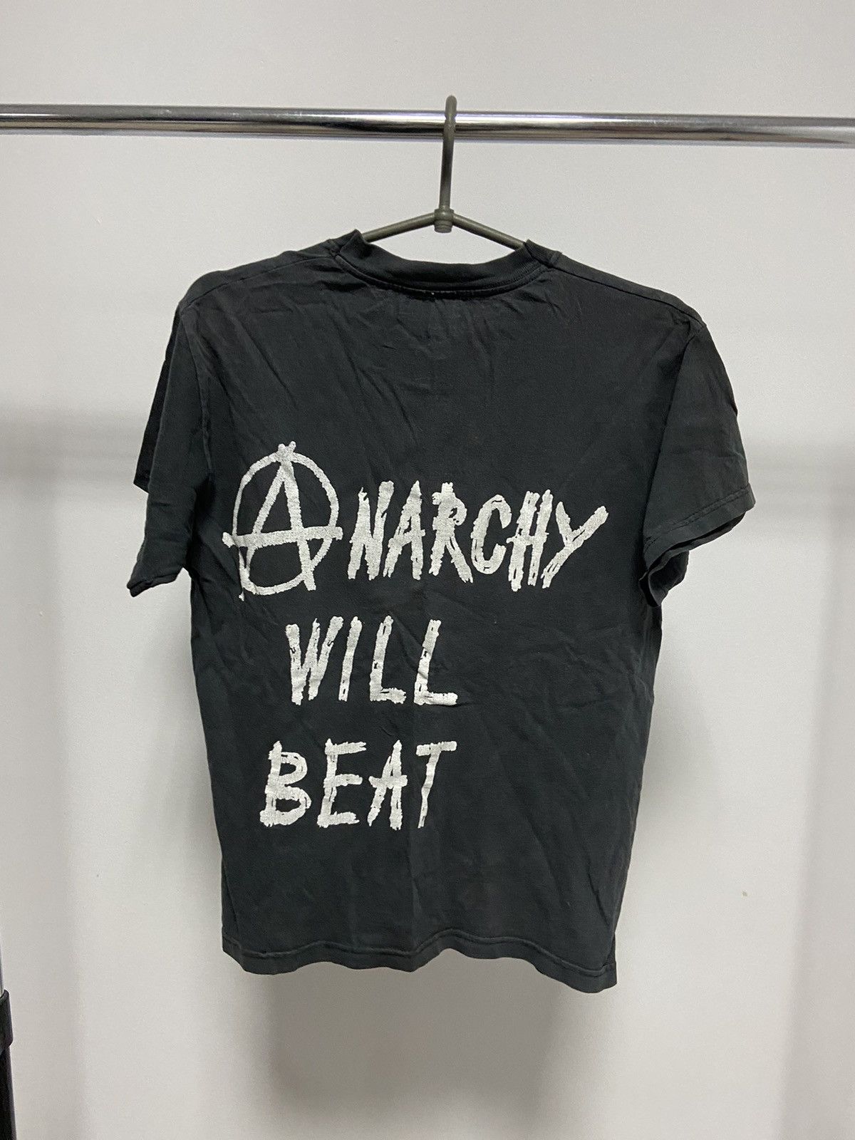 Vintage Anarchy will beat t shirt big logo vintage rock Size US M / EU 48-50 / 2 - 2 Thumbnail