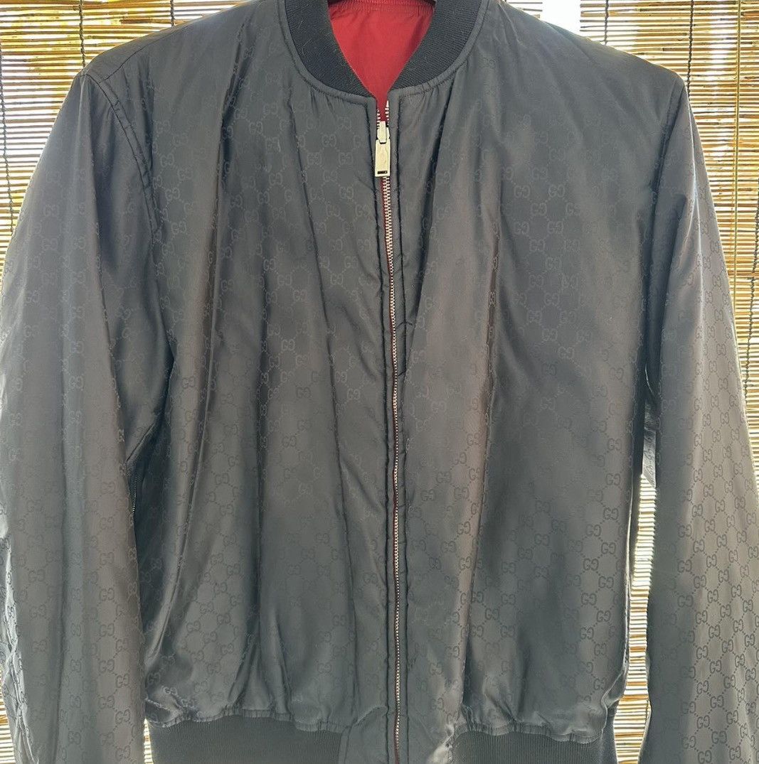 Gucci Gucci Reversible Bomber Red/Black Large Size US L / EU 52-54 / 3 - 3 Thumbnail