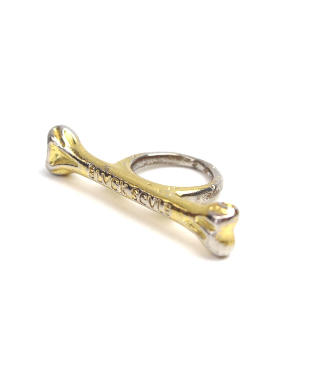 Hysteric Glamour 2000S BLVCK SCVLE GOLD-TONE ARCHAIC BONE RING Size ONE SIZE - 1 Thumbnail