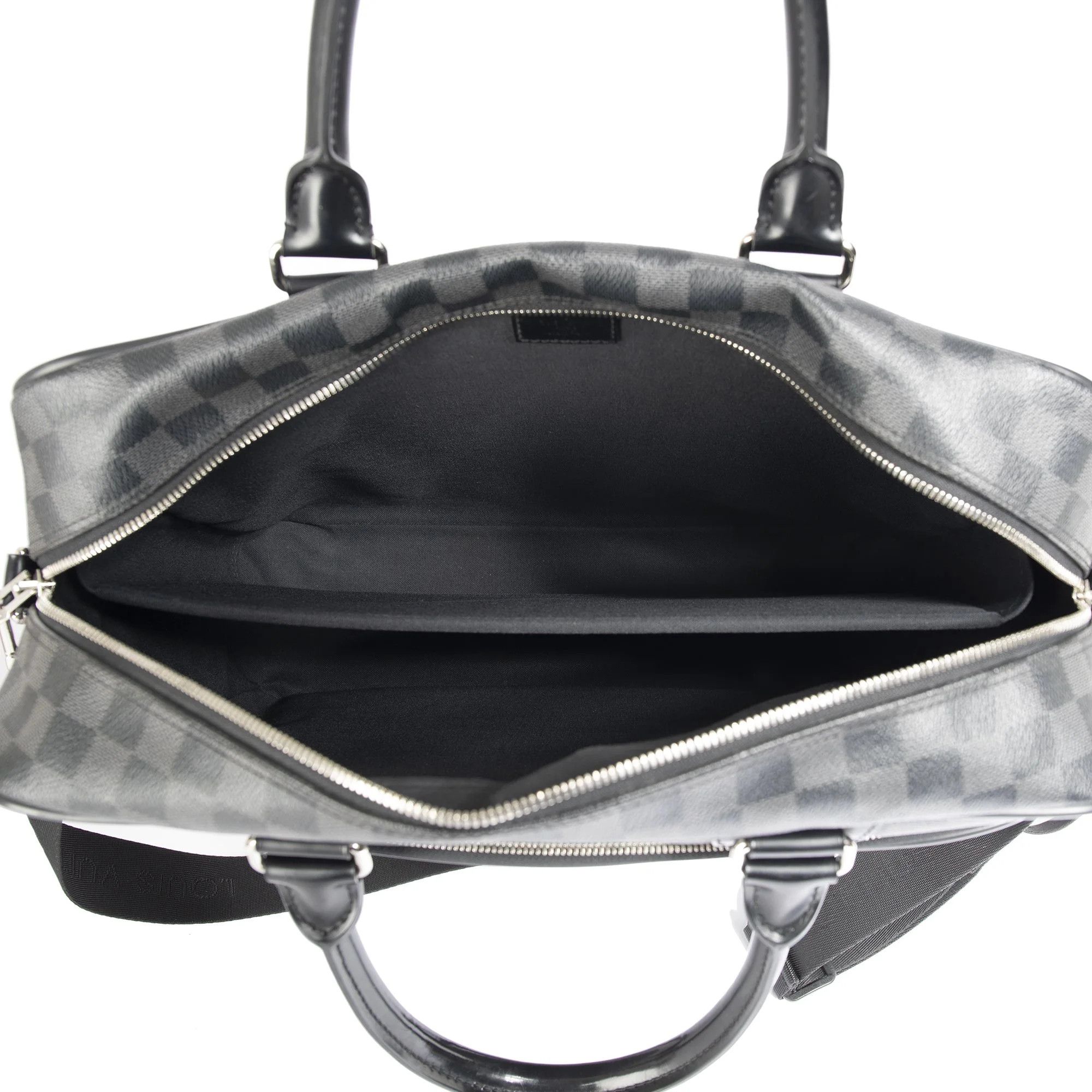 Louis Vuitton Louis Vuitton Black Damier Graphite Icare Laptop Bag Grey Size ONE SIZE - 8 Thumbnail