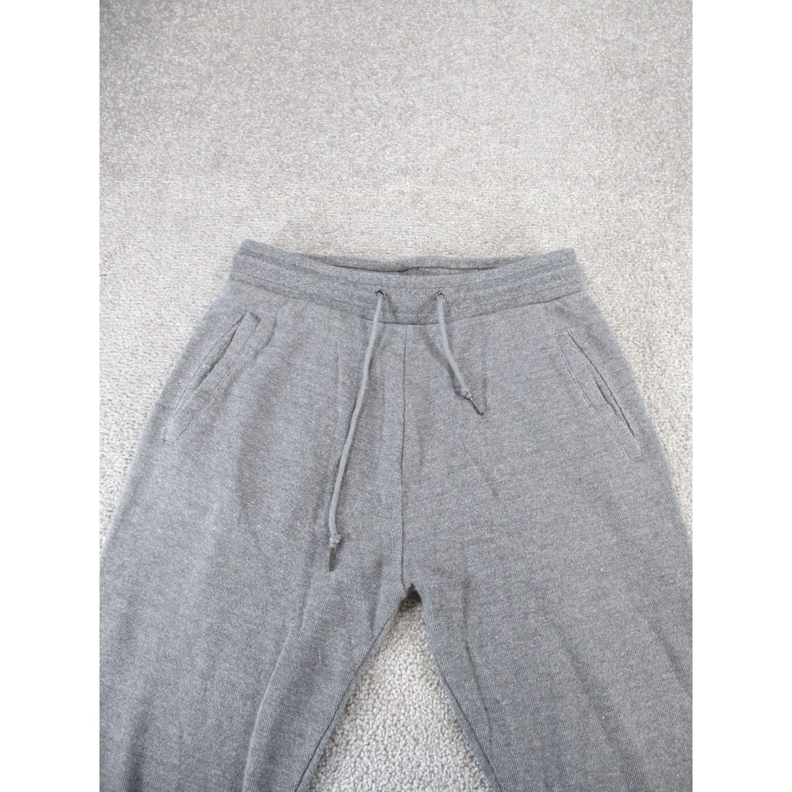 Zara Zara Joggers Womens Medium Gray Woven Drawstring Pants Knit Tapered Front Flat Closure Drawstring Womens M Gray Jogger Size 32" / US 10 / IT 46 - 3 Thumbnail