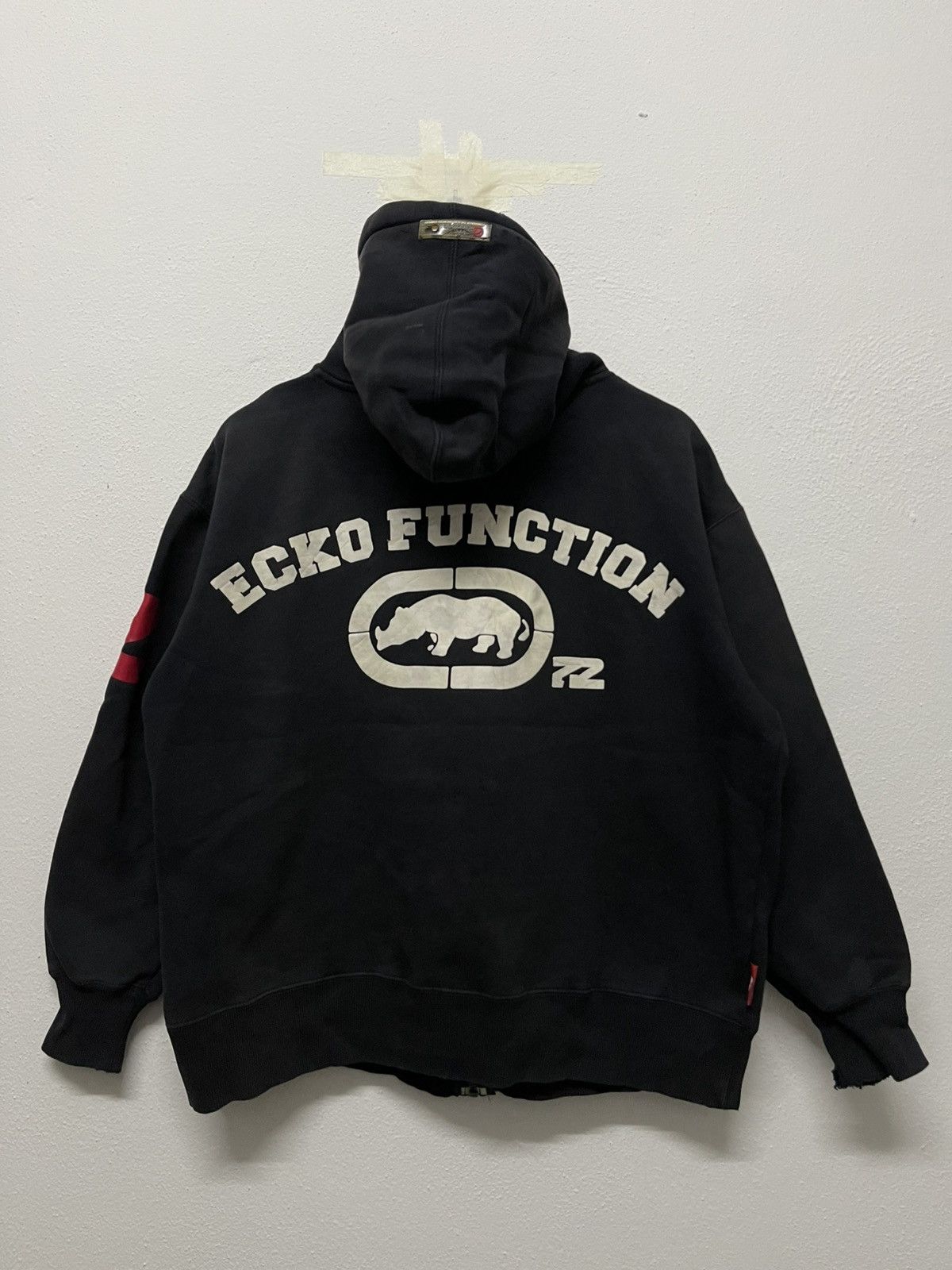 Ecko Unltd. × Vintage 2000s ECKO FUNCTION ZIPPER HOODIE BIG LOGO DISTRESSED Size US L / EU 52-54 / 3 - 2 Thumbnail