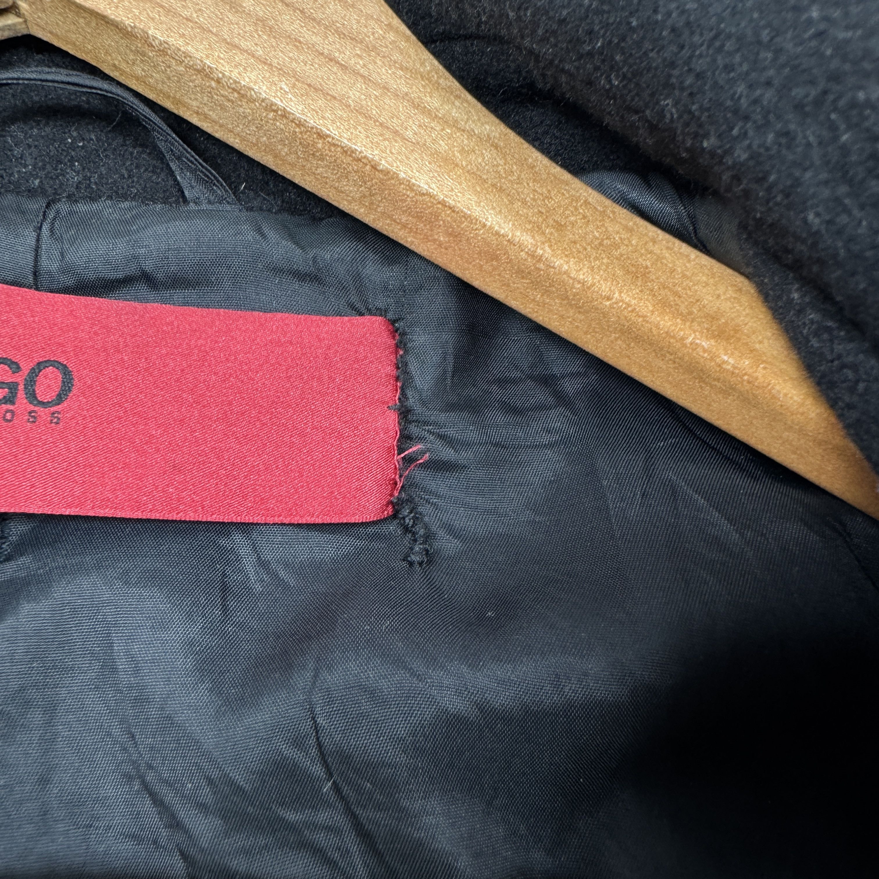 Hugo Boss Men`s HUGO BOSS BUNAR DOUBLE BREASTED WOOL PEA COAT SIZE XL Size US XL / EU 56 / 4 - 8 Thumbnail