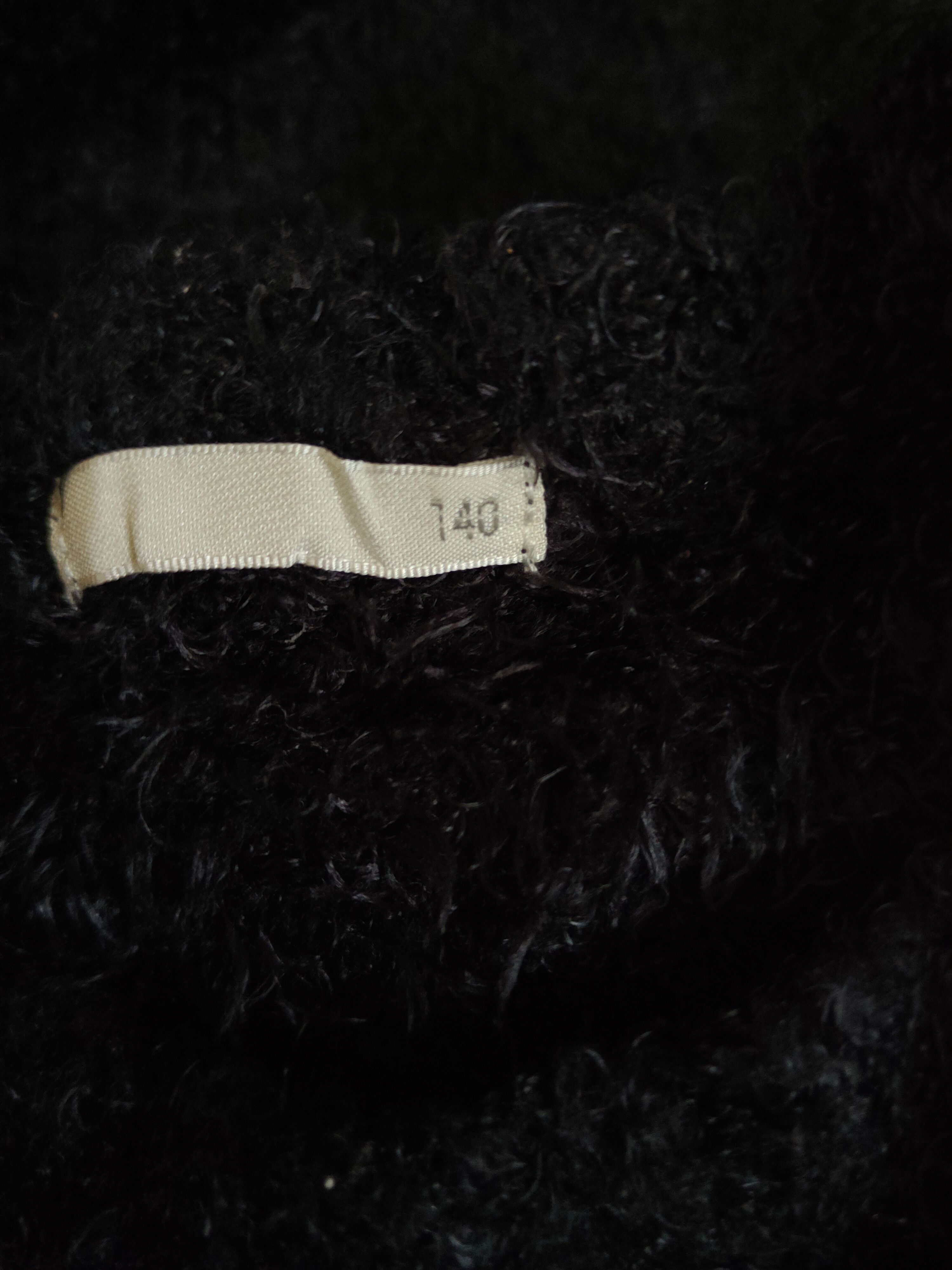 GU GU Black Shag Shaggy Fur Mohair Knitwear #S2161 Size S / US 4 / IT 40 - 11 Thumbnail