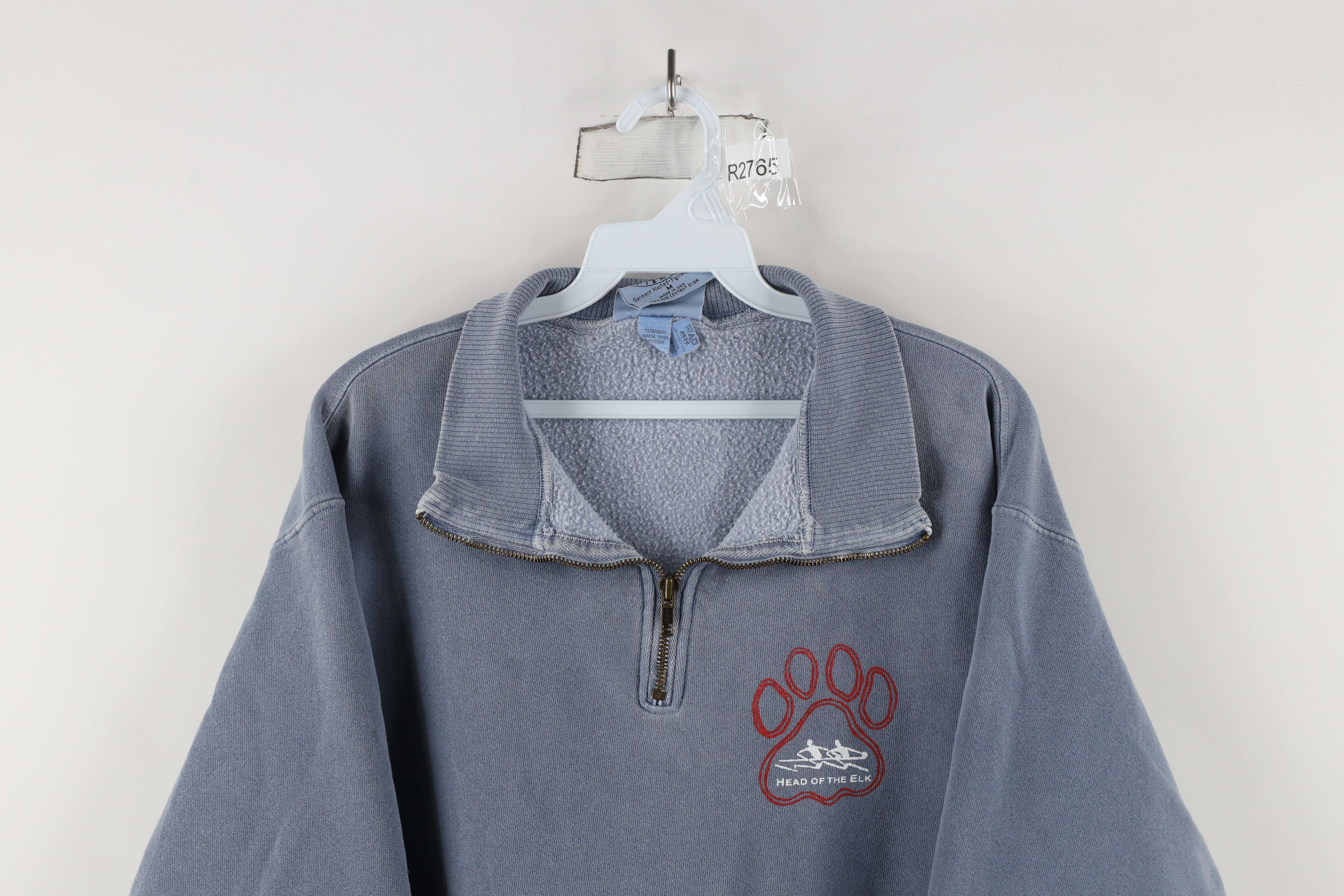 Vintage Vintage Y2K 2000 of the Elk Regatta Half Zip Sweatshirt Blue Size US M / EU 48-50 / 2 - 2 Thumbnail