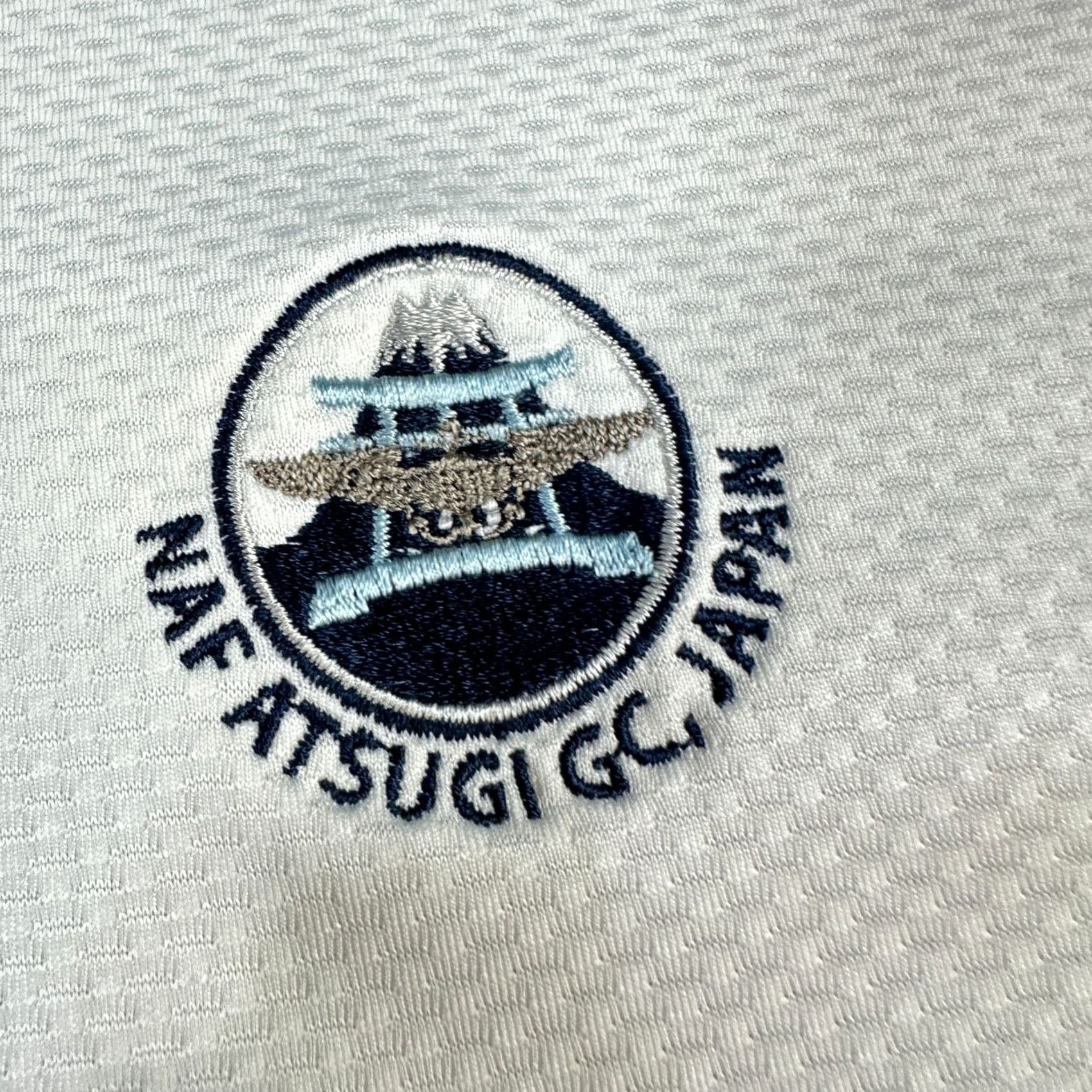 Nike VINTAGE Nike ATSUGI Golf Club Shirt M White Embroidered Performance Polo Men Size US M / EU 48-50 / 2 - 2 Thumbnail