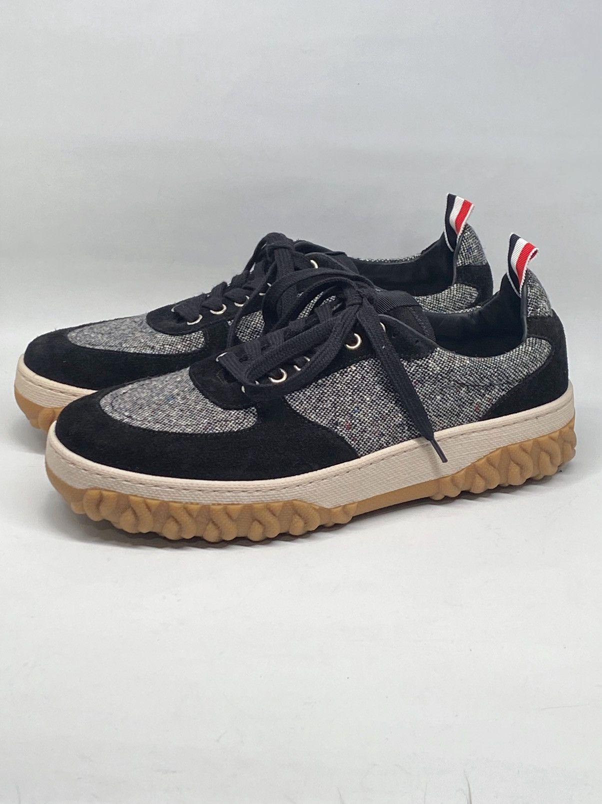 Thom Browne Thom Browne Donegal Tweed Cable Knit Sole Sneakers size 8.5 Size US 8.5 / EU 41-42 - 4 Thumbnail