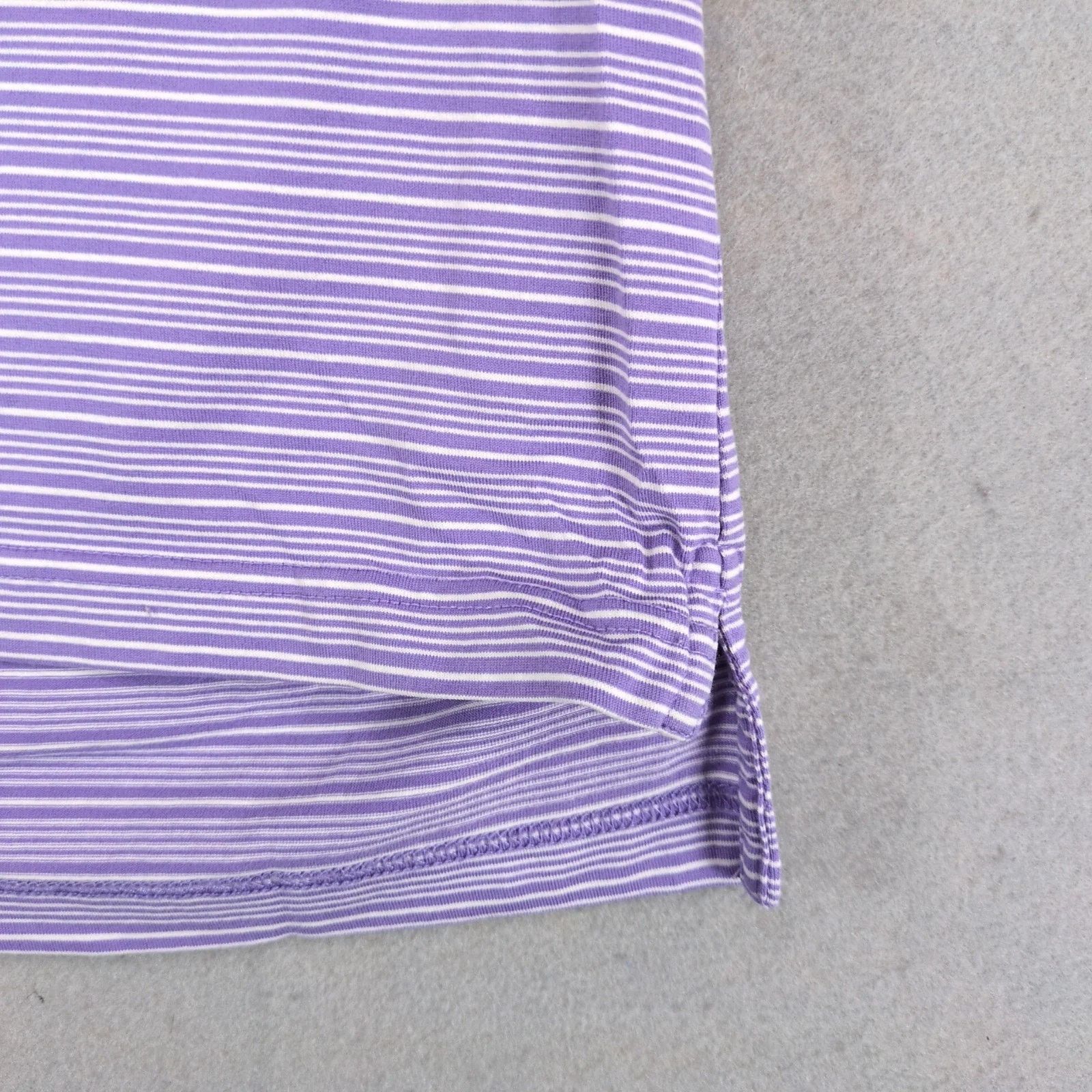 Saks Fifth Avenue Black Saks Fifth Avenue Purple Striped Polo Shirt Men's M Size US M / EU 48-50 / 2 - 9 Thumbnail
