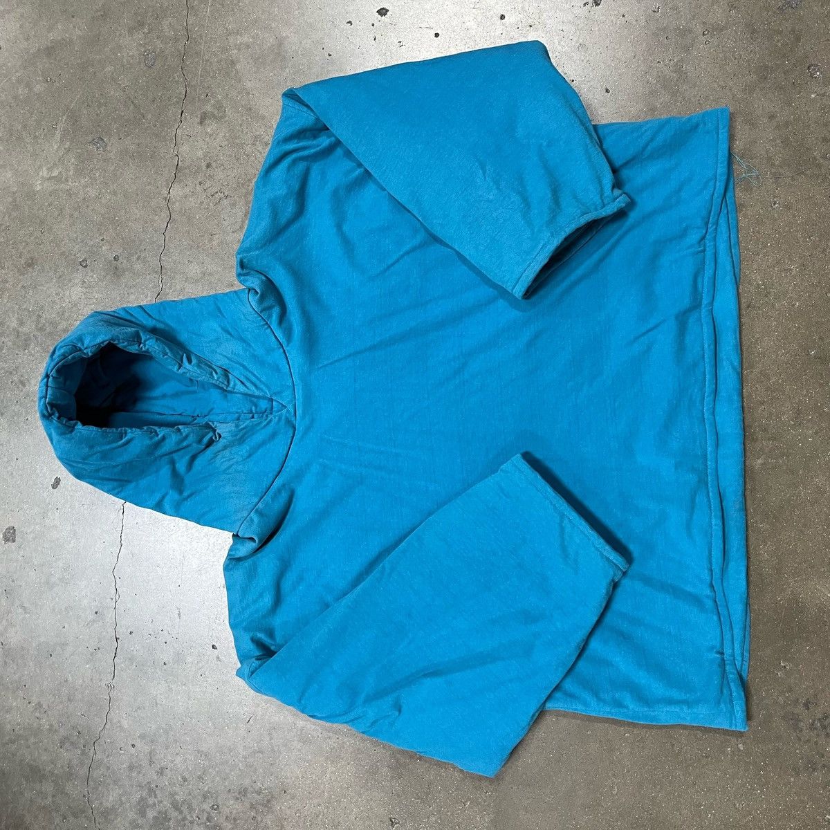 Padded Blue Hoodie