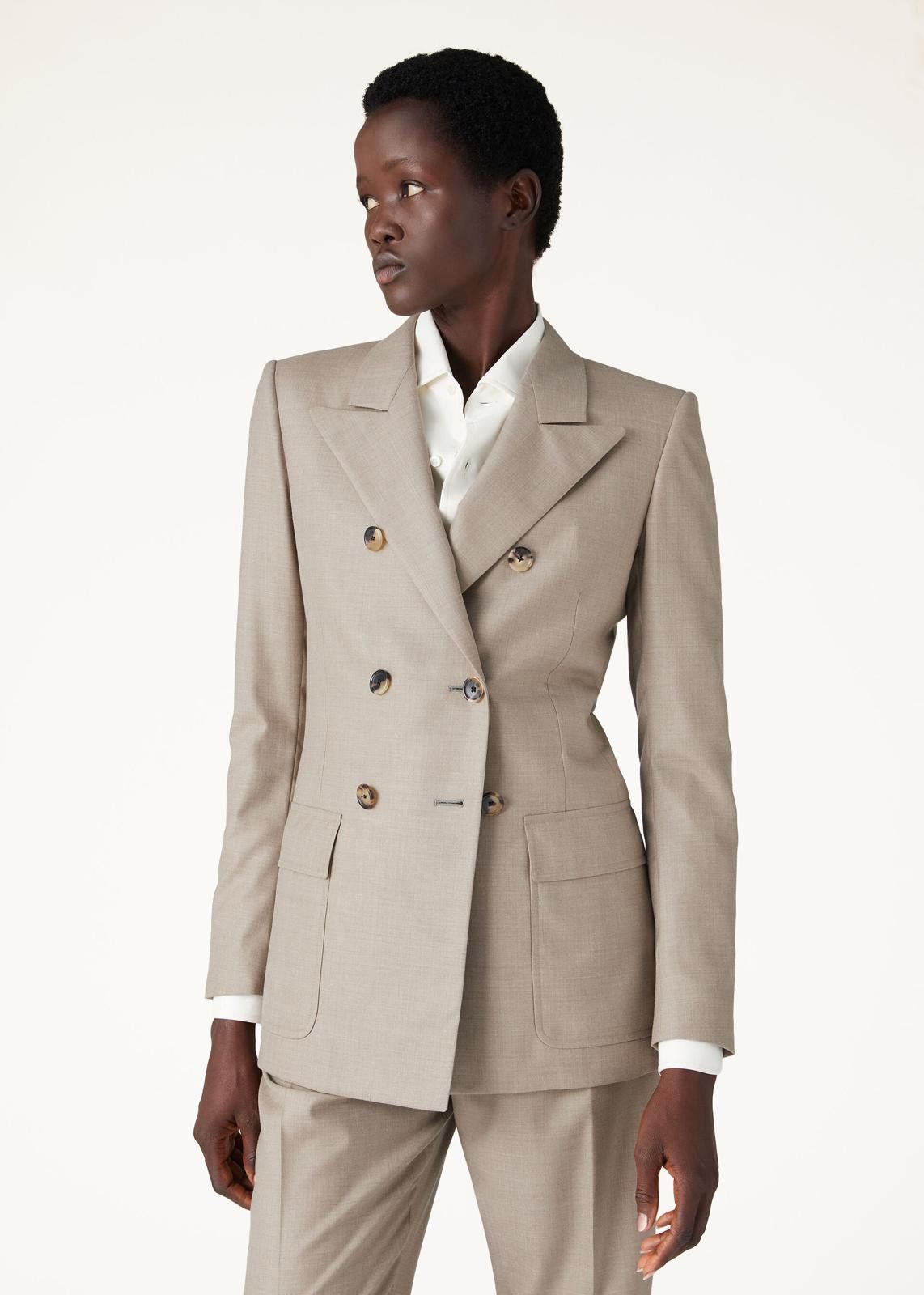 Loro Piana o1srvl11e0125 FAN6953 Ananda Jacket in Beige Size L / US 10 / IT 46 - 5 Thumbnail