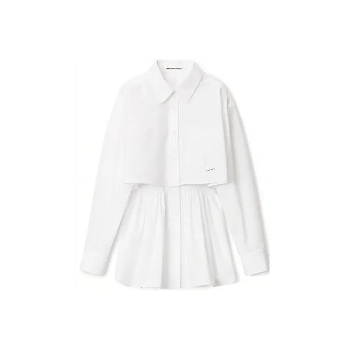 Alexander Wang Alexander Wang White Long Sleeve Shirt 0079 Size S / US 4 / IT 40 - 1 Thumbnail