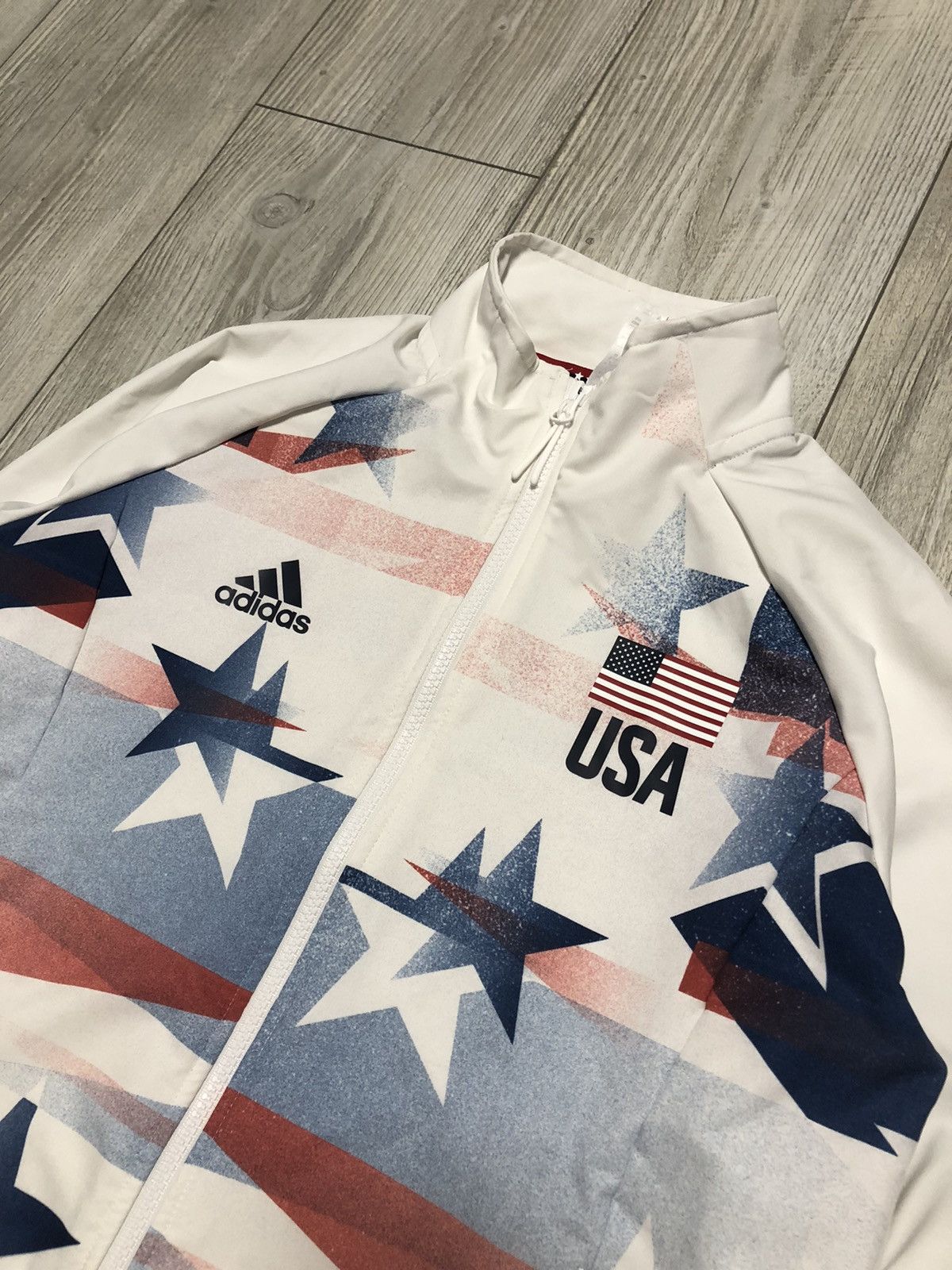 USA Olympics Adidas USA Volleyball Olympics Training Jacket FU0102 Women Size S / US 4 / IT 40 - 2 Thumbnail