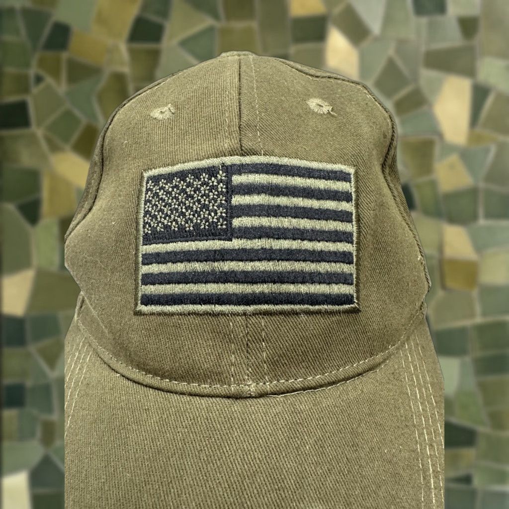 Vintage Voodoo Tactical Baseball Hat Green American Flag Embroidered Adjustable Cap Nwt Mens Baseball Cap Size ONE SIZE - 1 Thumbnail