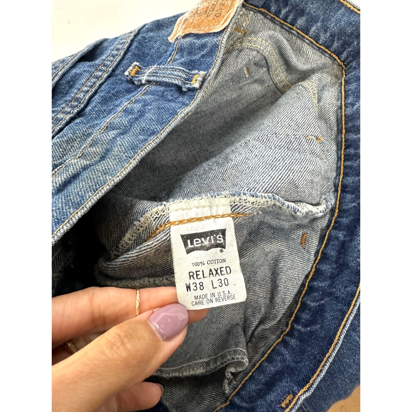 Levi's VINTAGE Levi's 540 Jeans Regular Men 36 Blue 80s 90s Distressed Straight Denim Pants 29in Inseam Size US 36 / EU 52 - 7 Thumbnail