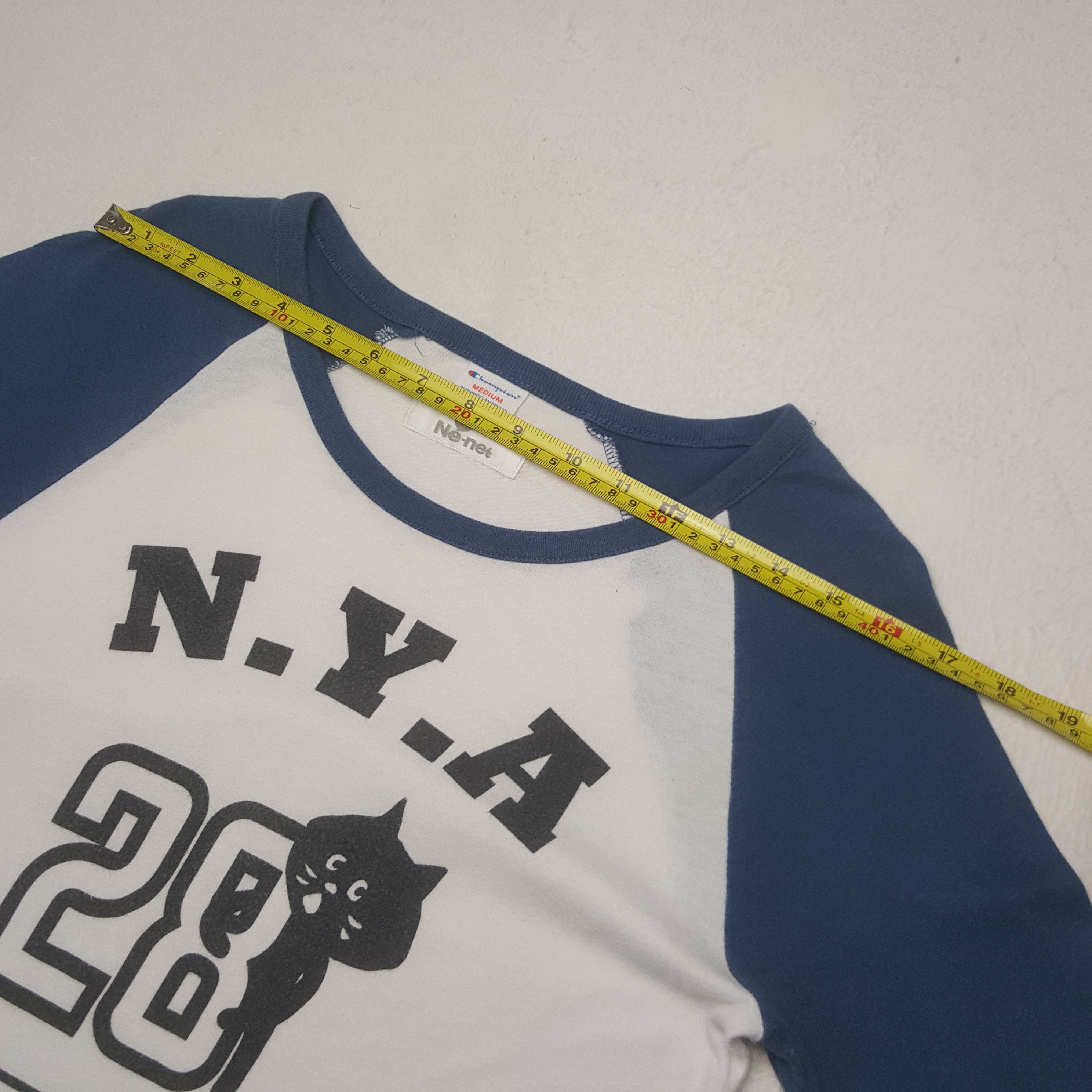 Ne-Net Vintage Champion N.Y.A 28 Ne-net Issey Miyake Tshirt C301N3 Size US S / EU 44-46 / 1 - 5 Thumbnail