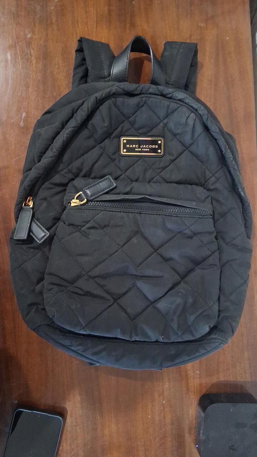 Marc Jacobs Marc Jacobs Quilted Nylon Backpack – Black Size ONE SIZE - 1 Thumbnail