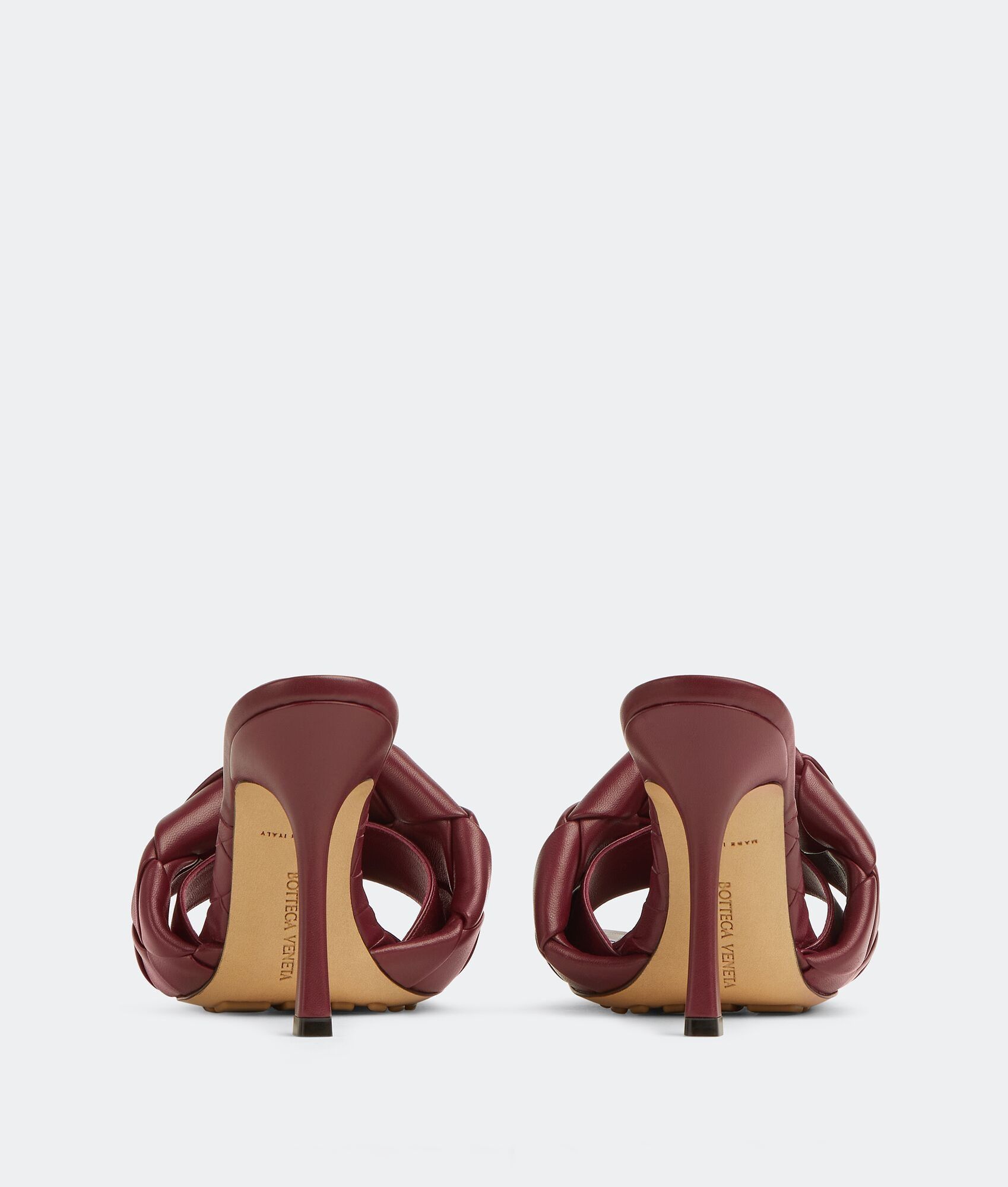 Bottega Veneta o1n1vont0125 Lido Mules in Cherry Size US 5 / IT 35 - 3 Thumbnail