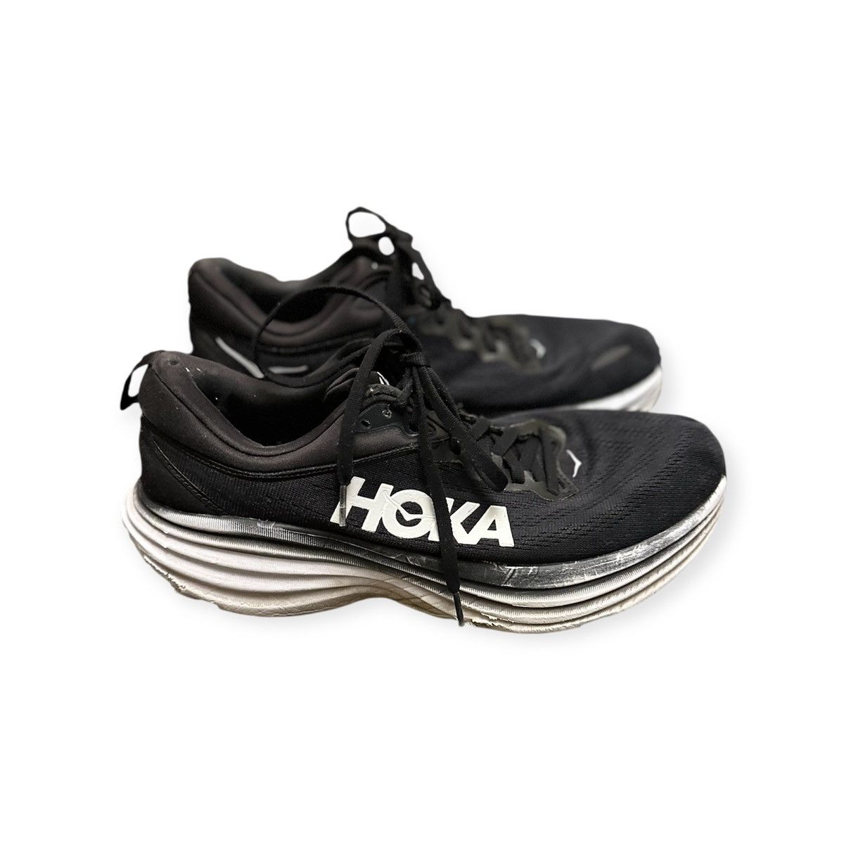 Hoka Black Hoka One Bondi 8 Running Sneakers Size US 11 / EU 44 - 1 Thumbnail