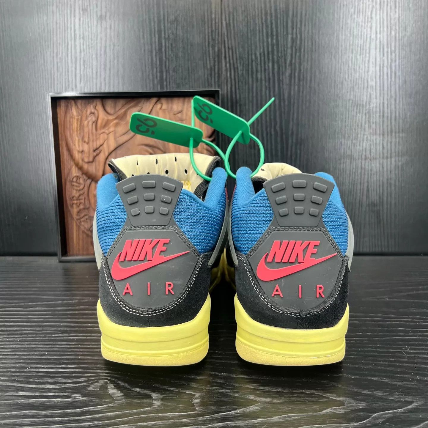 Nike Air Jordan 4 Union Black Blue 42 Size US 9 / EU 42 - 7 Thumbnail