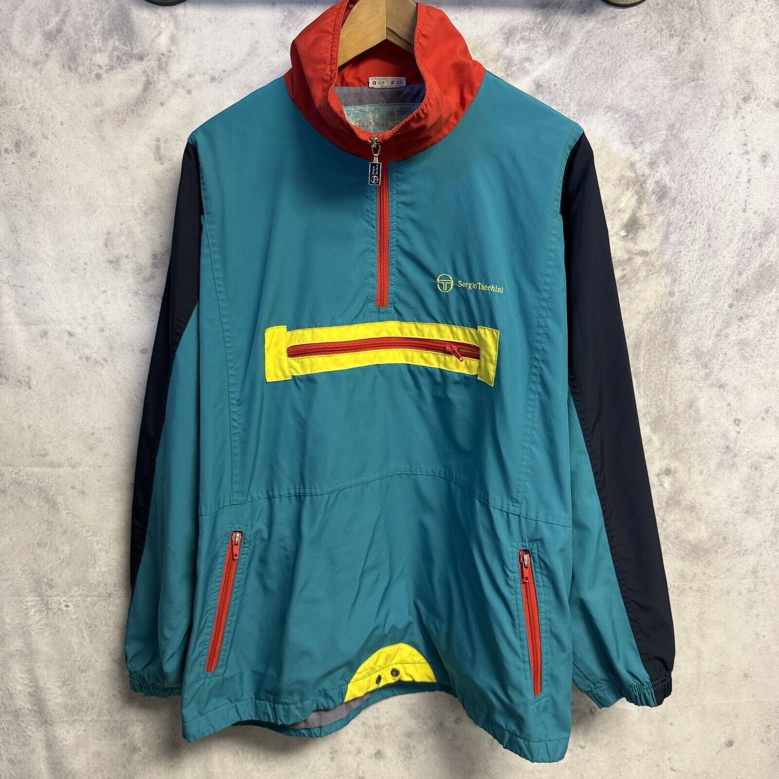 Vintage Sergio Tacchini Tracksuit / jacket / Sergio Tacchini Bomber Jacket / Light jacket / outlet Windbreaker Jacket Small Logo Large Size