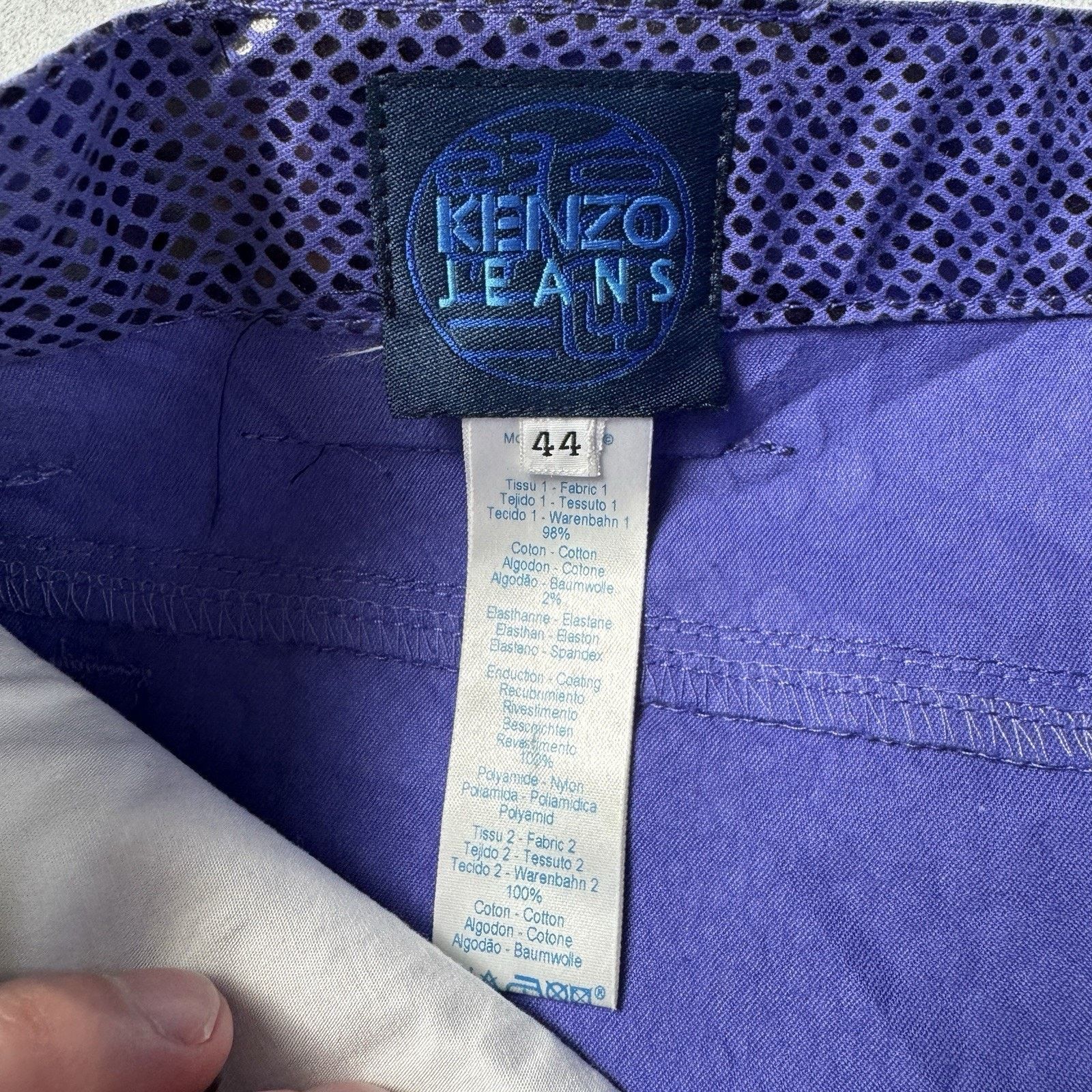 Kenzo Vintage Kenzo Jeans Snake Pattern Pants Purple Size 44 Size 30" / US 8 / IT 44 - 15 Thumbnail