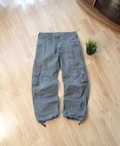Jean Cargo Multi Pocket Flare Pants Sweatpants Trousers Size US 30 / EU 46 - 5 Thumbnail