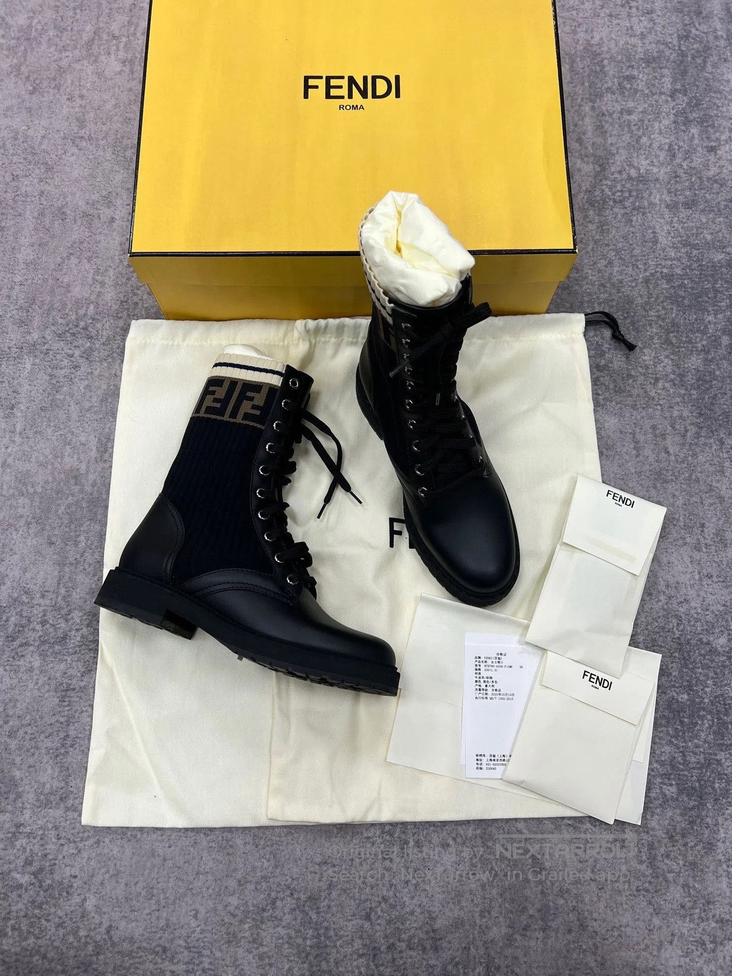 Fendi Fendi Monogram Boots. Size US 5 / IT 35 - 1 Thumbnail