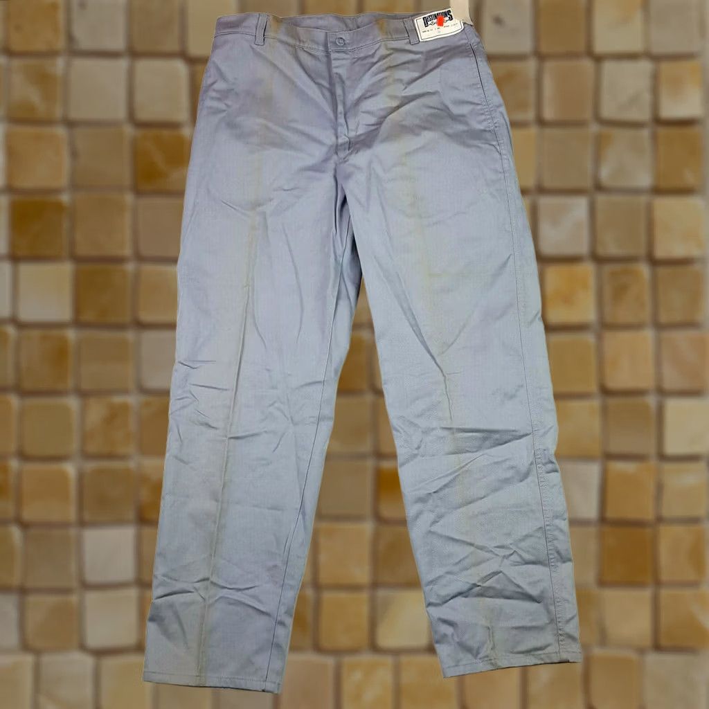 Vintage VINTAGE Destinations Gray Tapered Pants Mens 34x31 Dress Pants Casual 80s Size US 34 / EU 50 - 1 Thumbnail