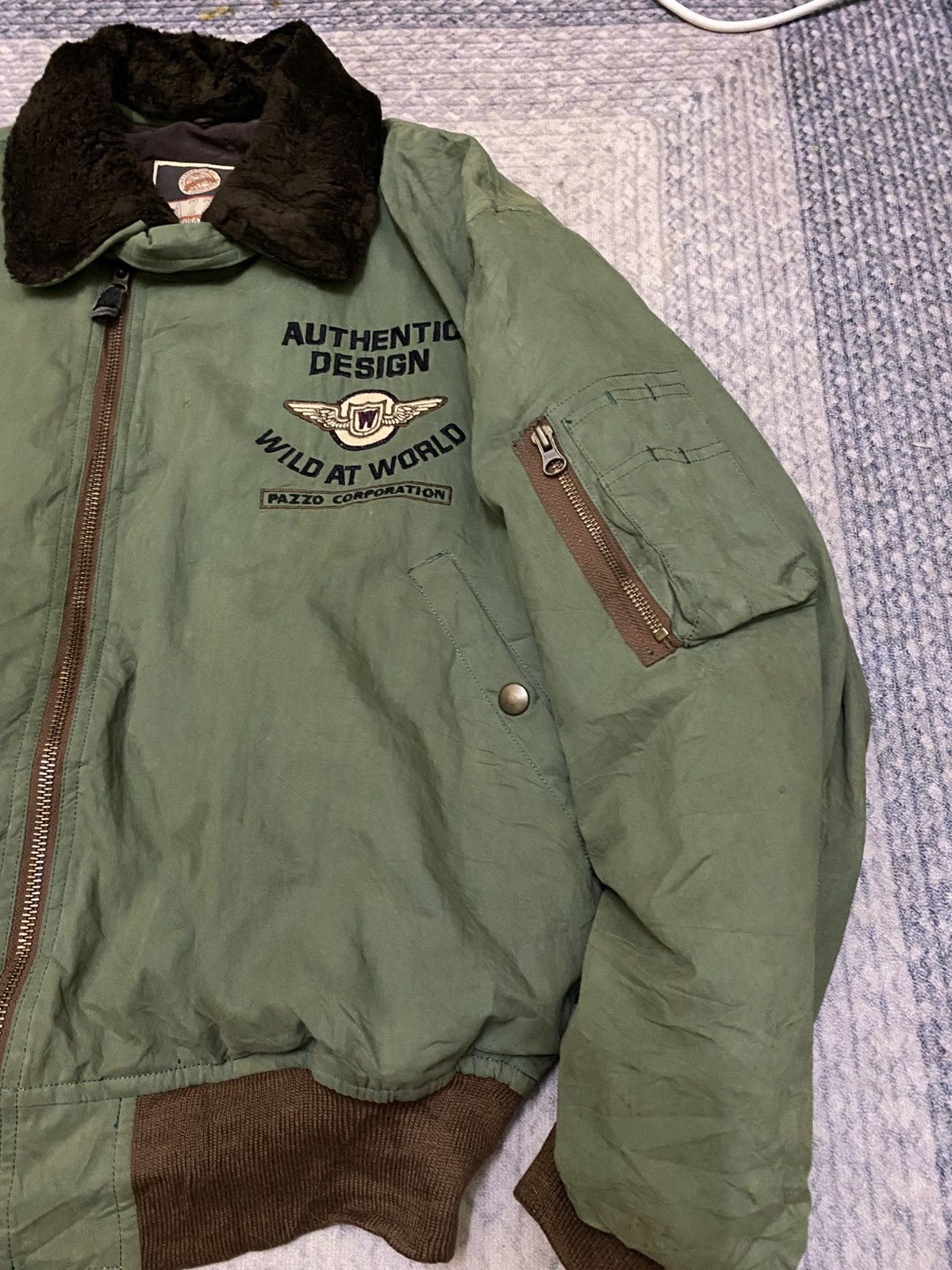 Pazzo VINTAGE PAZZO WILDERS BOMBER JACKET Size US L / EU 52-54 / 3 - 4 Thumbnail