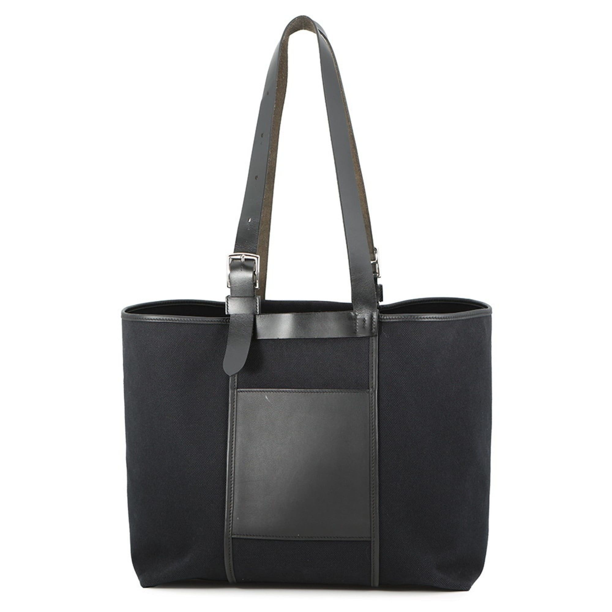 Hermes Hermès Etrivière Pocket Tote Bag in Black/Vache Hunter/Swift/Toile Goélan U Stamp Black