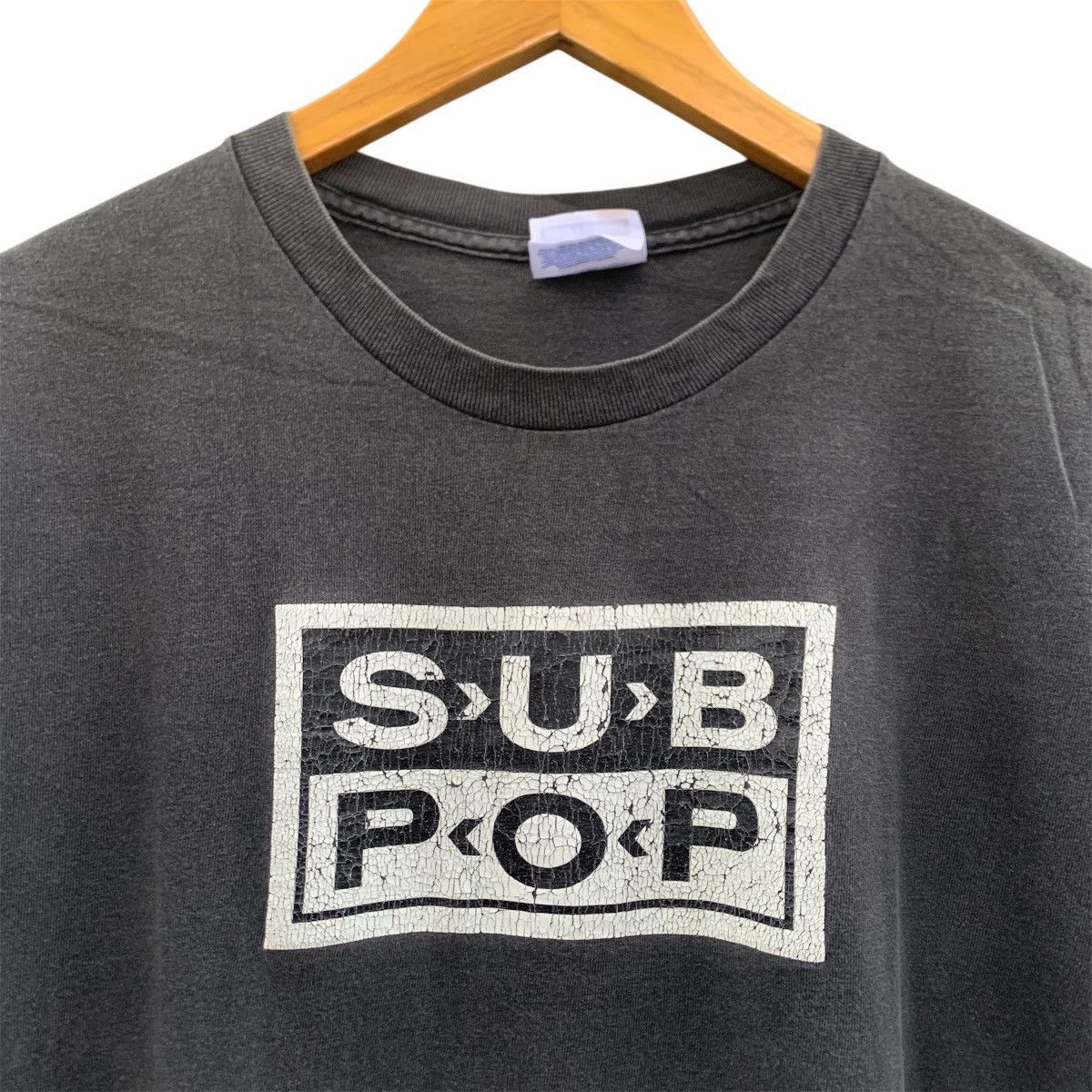 Vintage Vintage 90s Sub Pop Records Logo Tee L Nirvana Grunge Faded Size US M / EU 48-50 / 2 - 6 Thumbnail