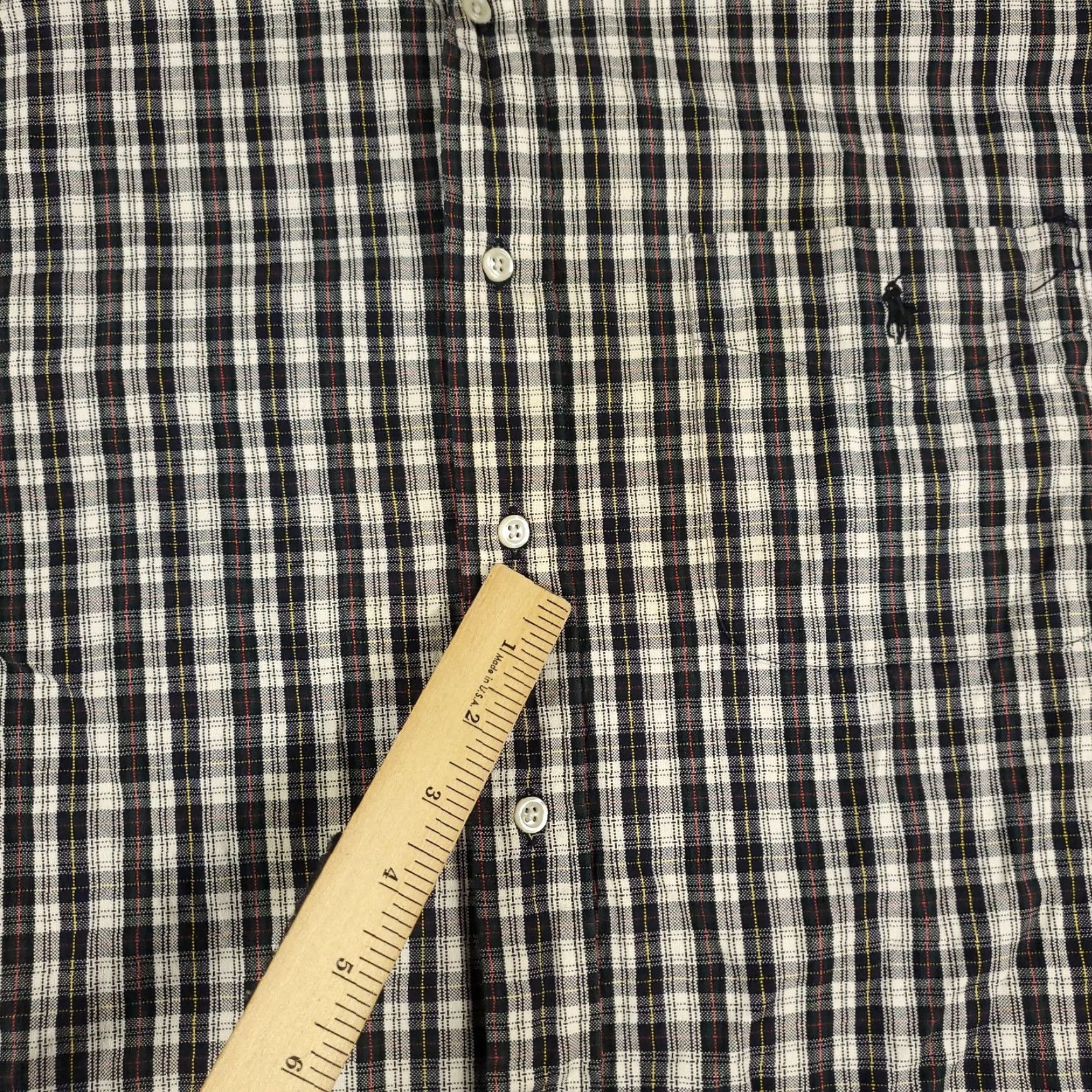 Ralph Lauren Ralph Lauren Shirt Mens Large Blue Plaid Button-Up Long Sleeve Casual Classic Preppy American Logo Pocket, 100% Cotton, Regular Fit Size US L / EU 52-54 / 3 - 3 Thumbnail