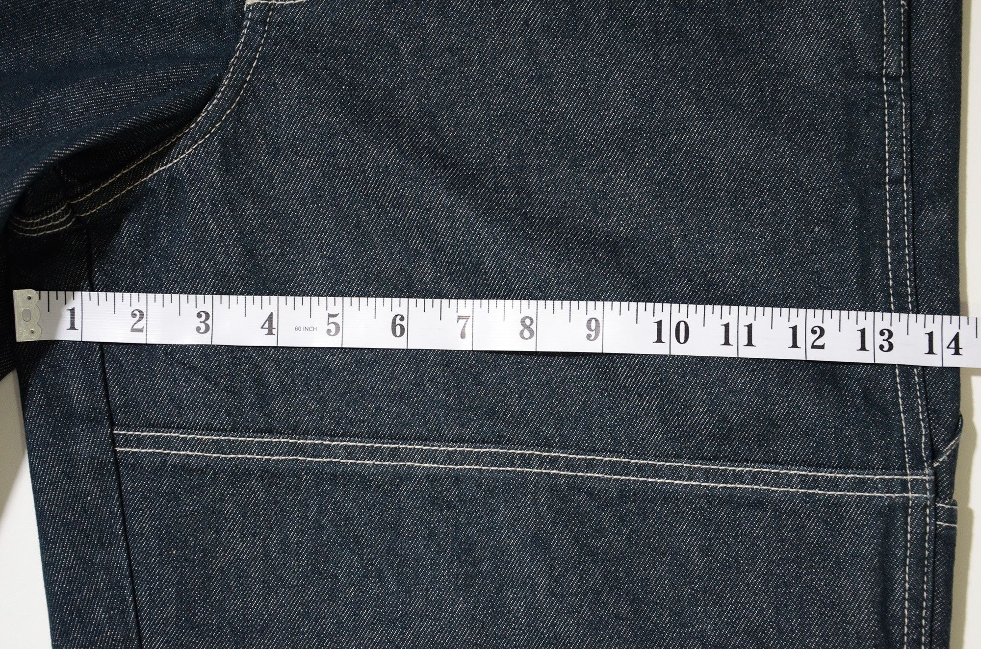 Marithe + Francois Girbaud M+FG Jorts Raw Denim Special Rare Design 2006 Carft Size US 32 / EU 48 - 15 Thumbnail