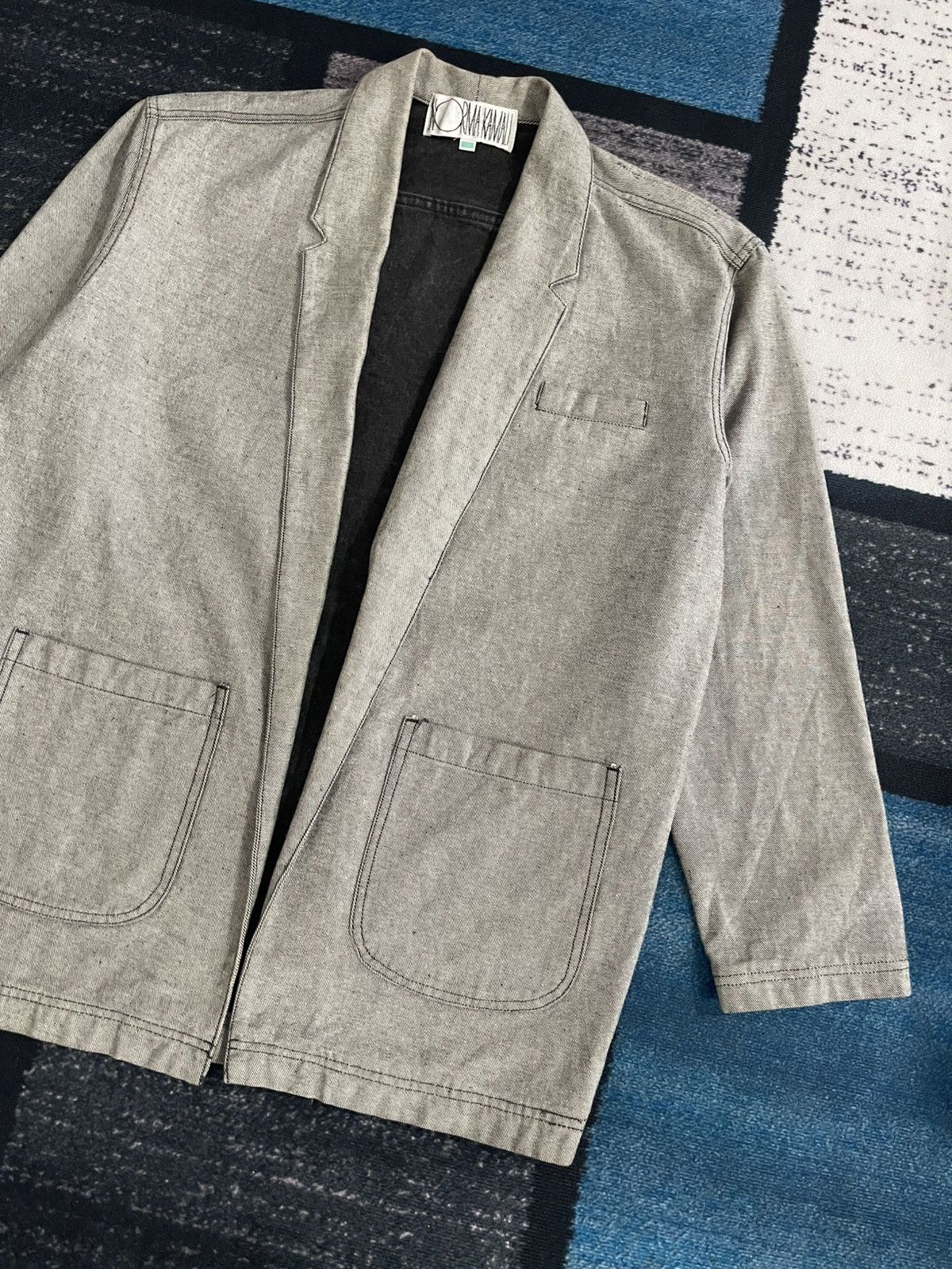 Norma Kamali Vintage Norma Kamali Button Less Jacket Size L / US 10 / IT 46 - 3 Thumbnail