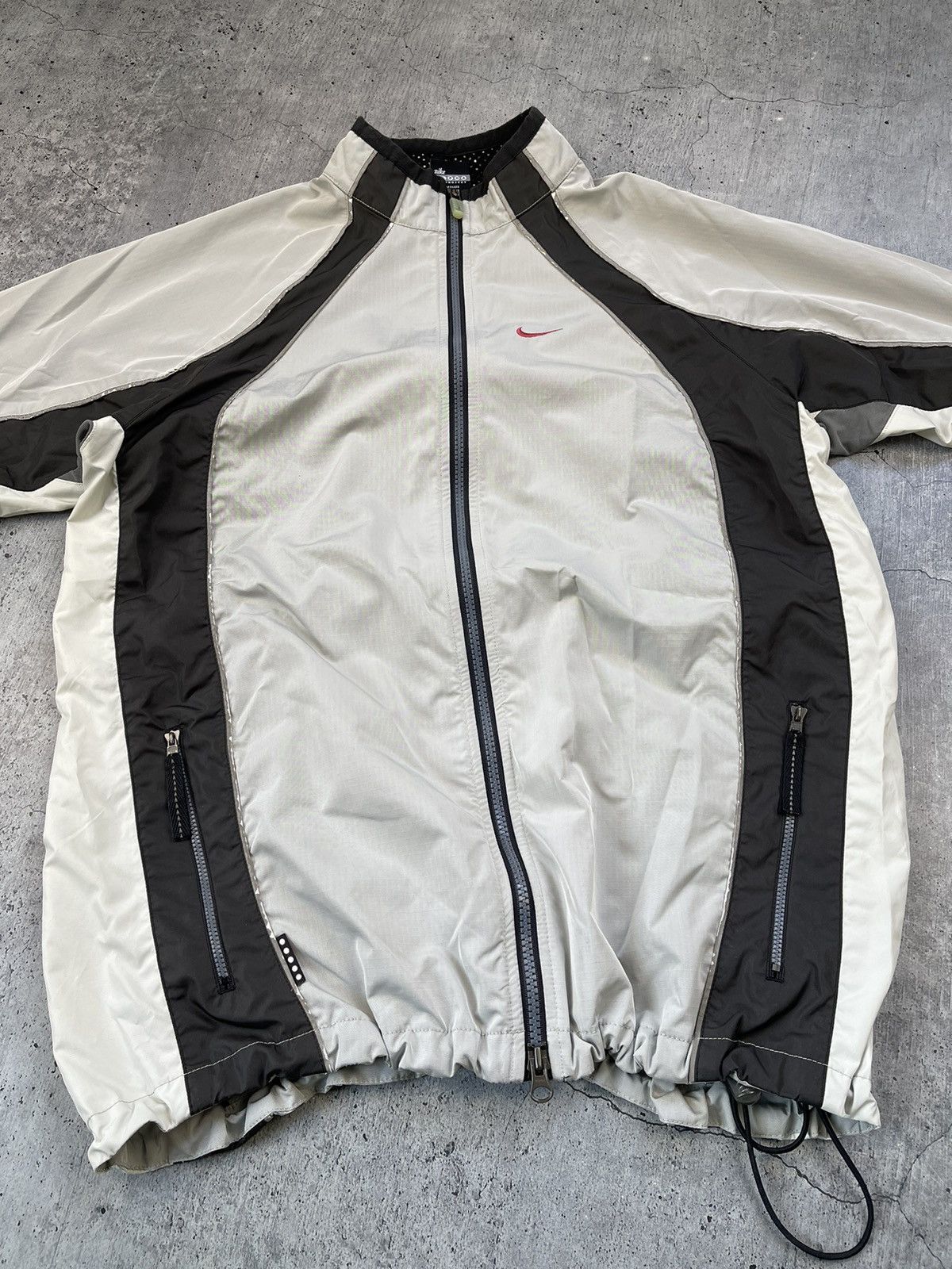 Nike × Vintage Vintage 90s Nike Nylon baggy Bomber Jacket Size US L / EU 52-54 / 3 - 8 Thumbnail