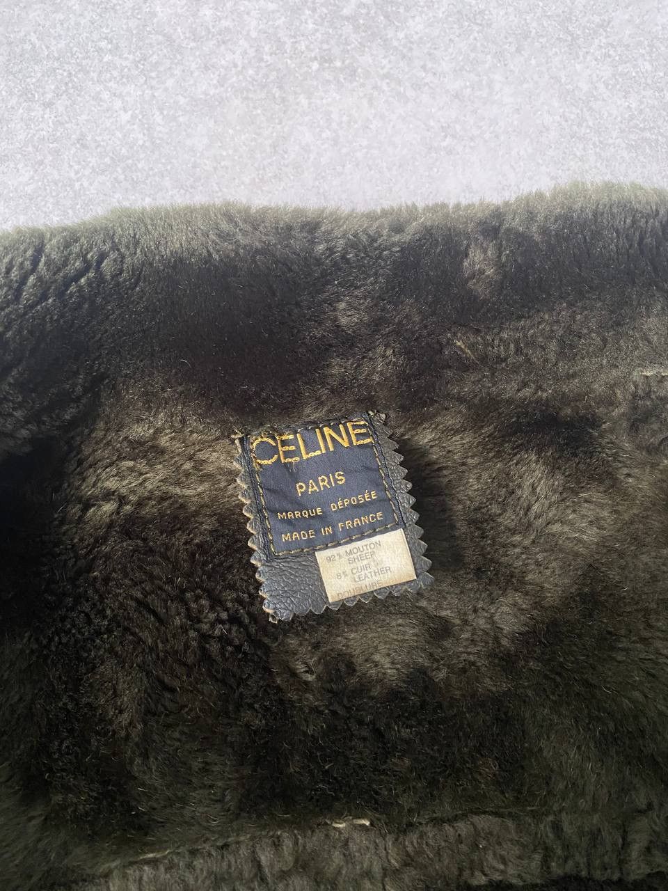 Celine Celine Vintage Shearling Jacket Made in France 80s Rare sz L Size US L / EU 52-54 / 3 - 21 Thumbnail