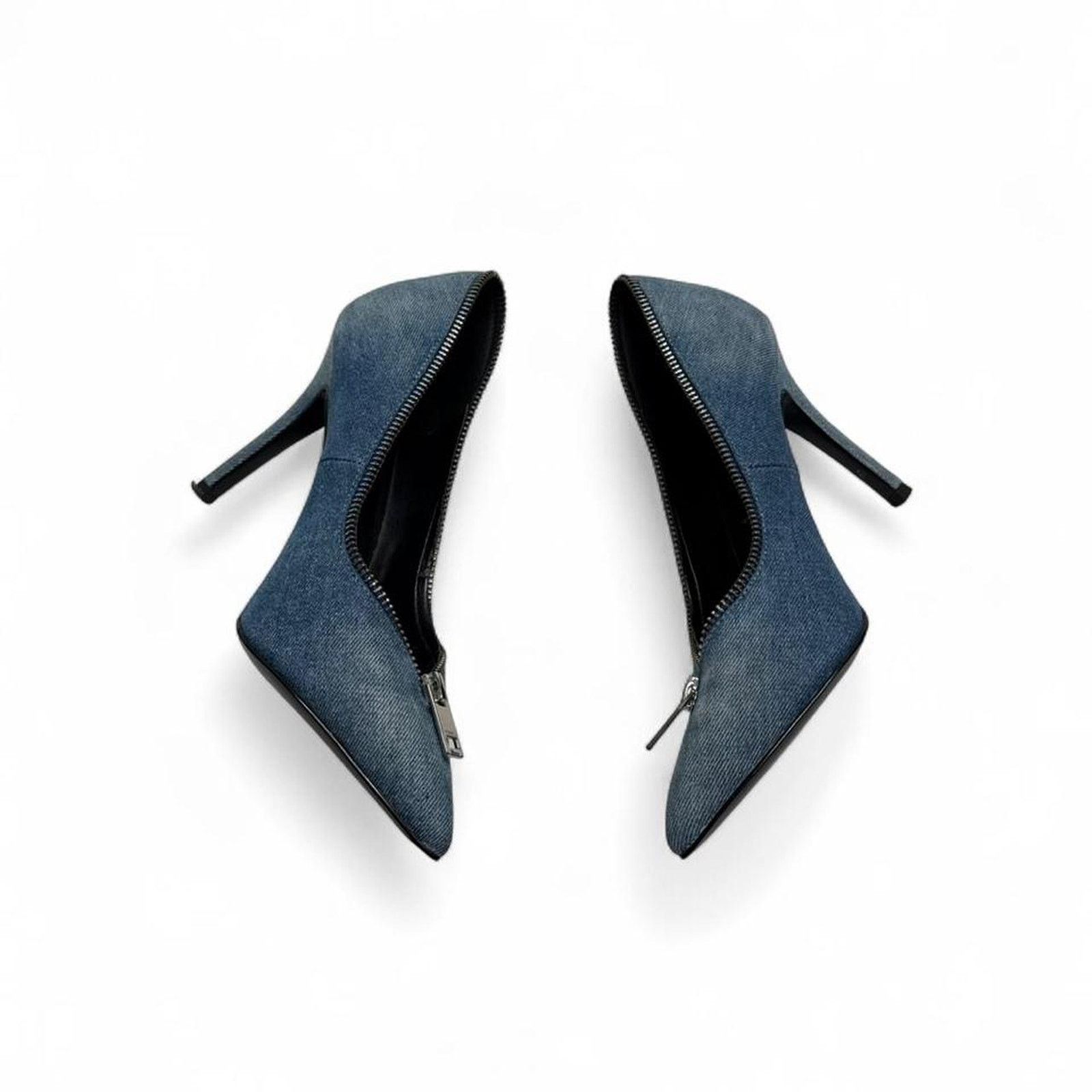 Diesel Diesel D Elisah Zip Blue Indigo Pumps Vintage size 8 3” heel Size US 8 / IT 38 - 6 Thumbnail