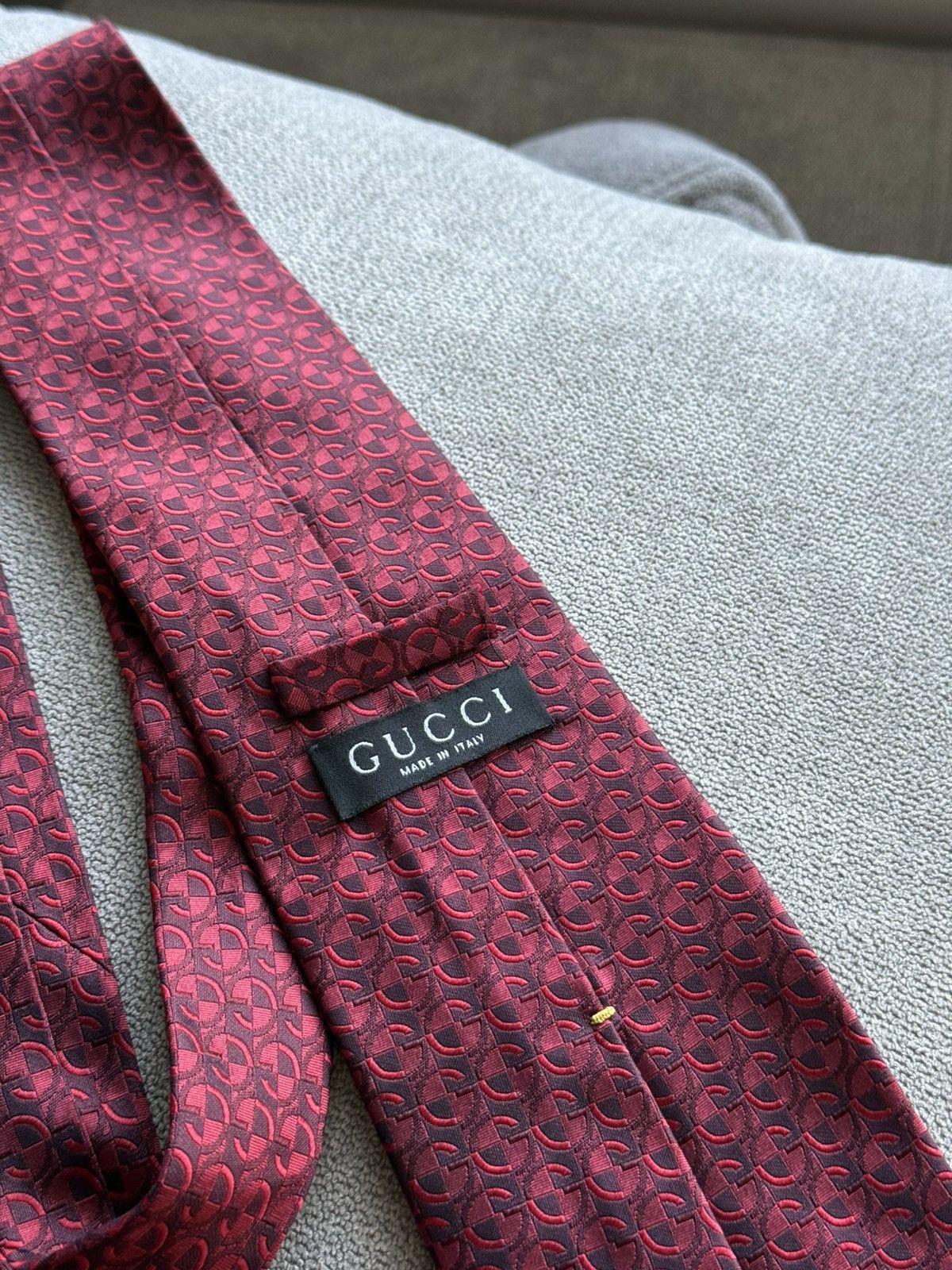 Gucci Gucci by Tom Ford Monogram Silk Mens Ties Size ONE SIZE - 2 Thumbnail