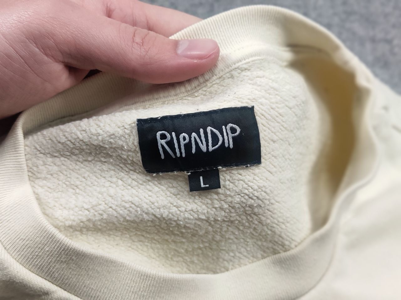 RIPNDIP RIPNDIP Open Mind Crew Neck Embroidered Logo Sweatshirt Size US L / EU 52-54 / 3 - 14 Thumbnail