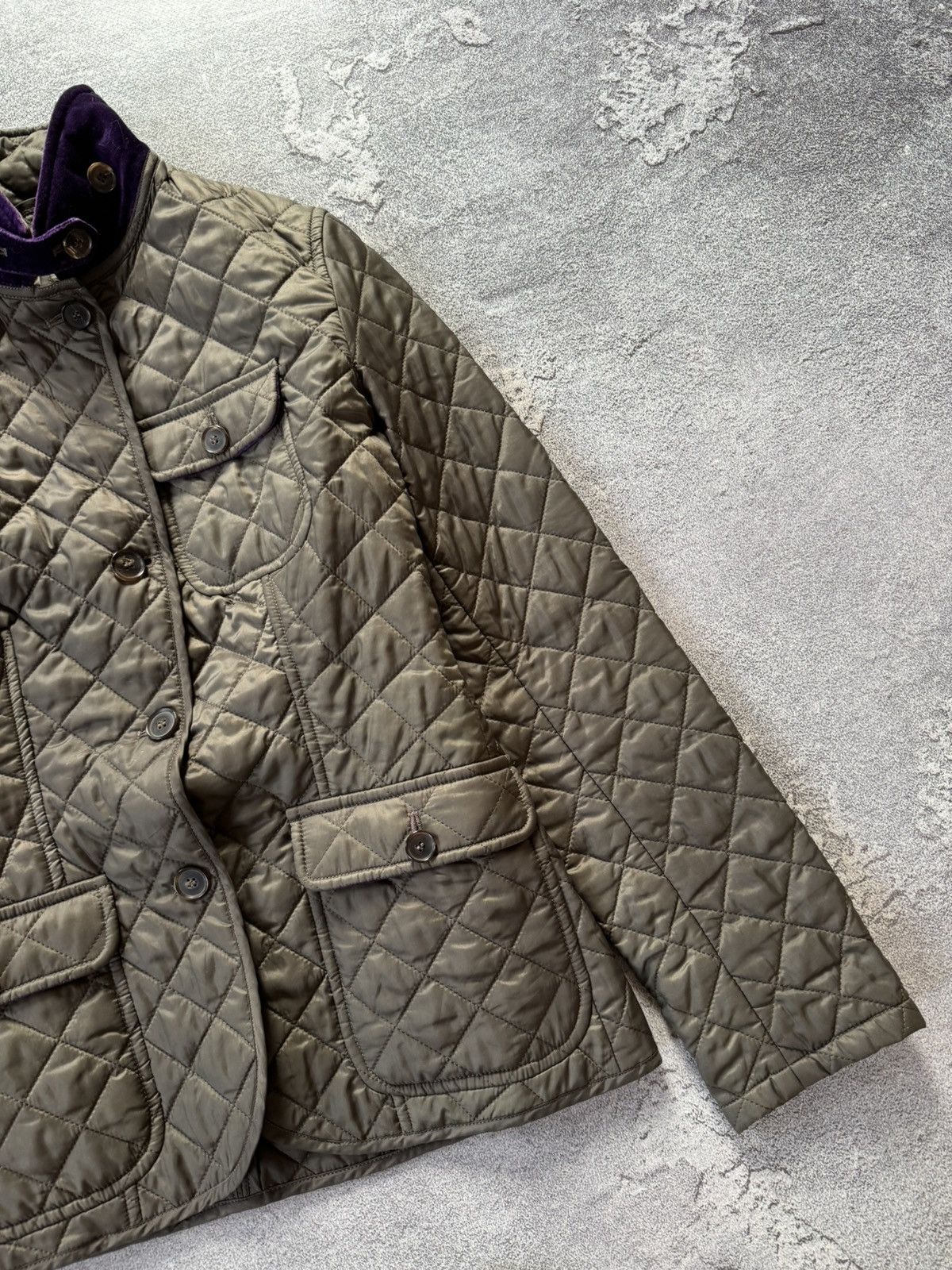Designer Waterville 42 Italy quilted field jacket coat bomber Size M / US 6-8 / IT 42-44 - 6 Thumbnail
